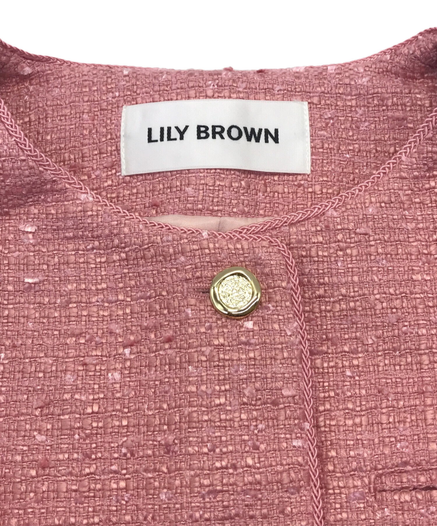 中古・古着通販】Lily Brown (リリーブラウン) ツイードクロップド