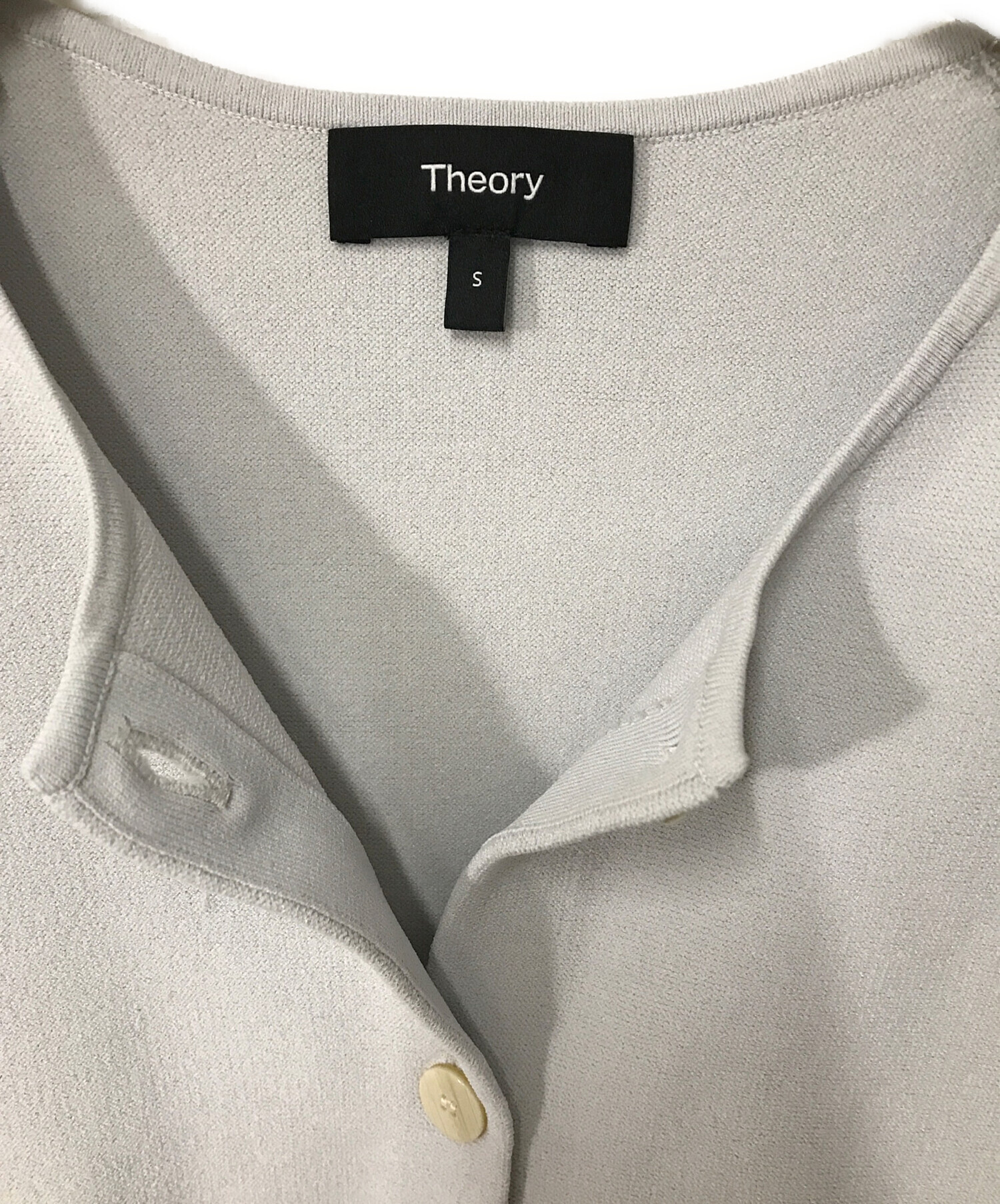中古・古着通販】theory (セオリー) Wooster Crepe Knit Button FRT