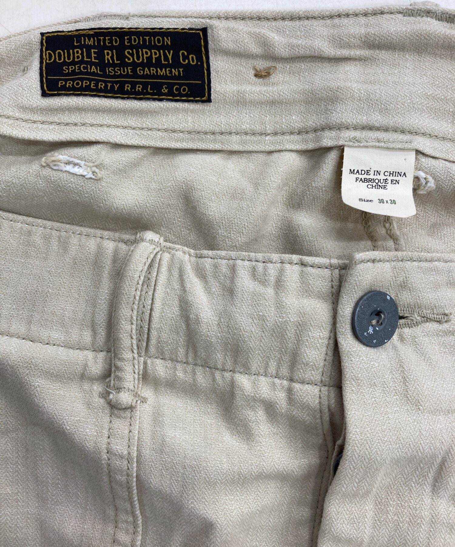 【希少・限定】RRL SPECIAL ISSUE GARMENT ベイカーパンツ USA製 【希少・限定】RRL SPECIAL ISSUE GARMENT ベイカーパンツ 90s