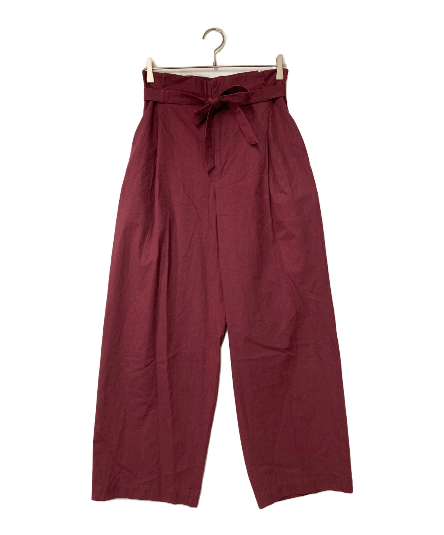 中古・古着通販】IENA LA BOUCLE 馬布タックオーバーパンツ/ウエスト