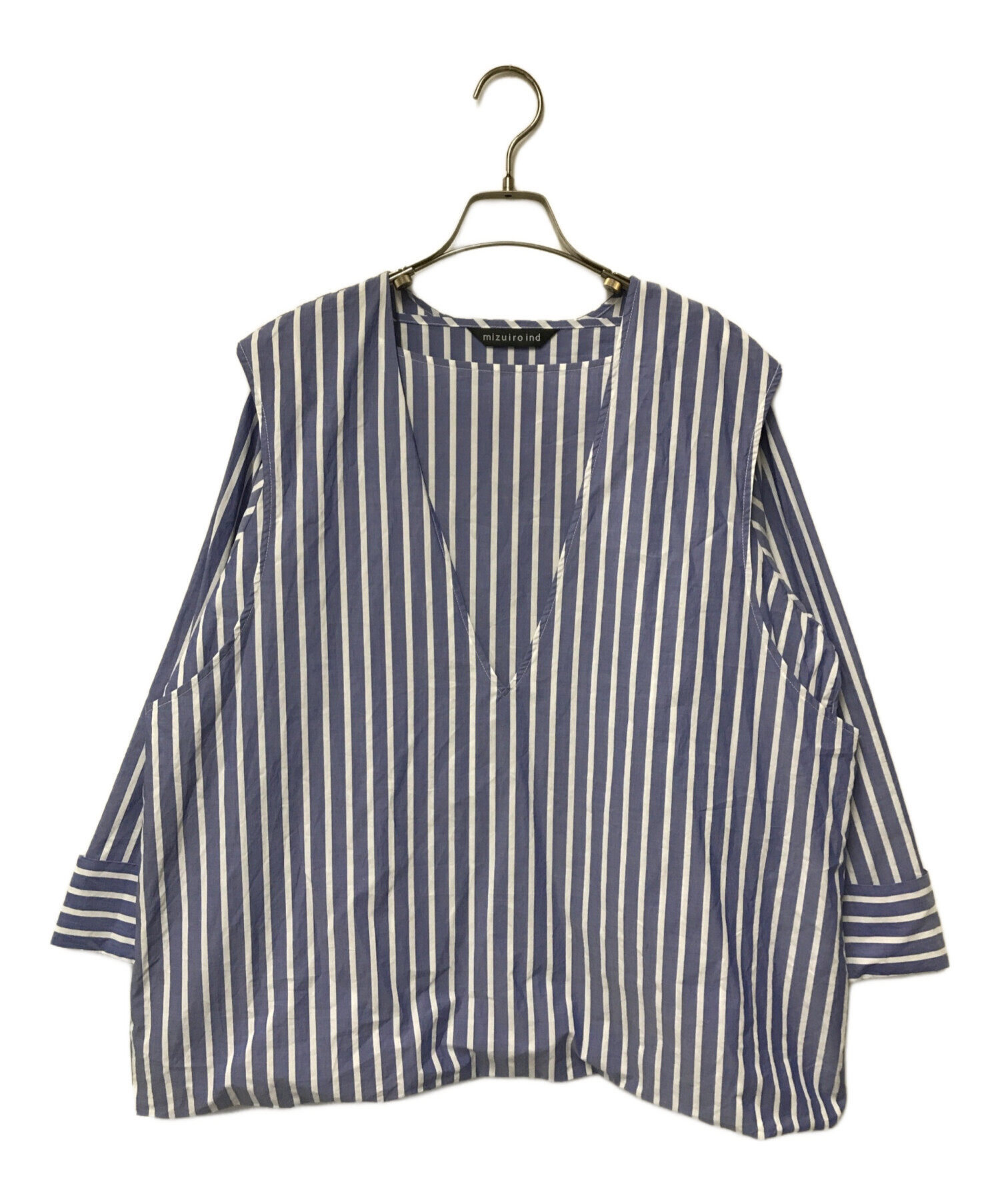 中古・古着通販】mizuiro-ind (ミズイロインド) ストライプレイヤード 