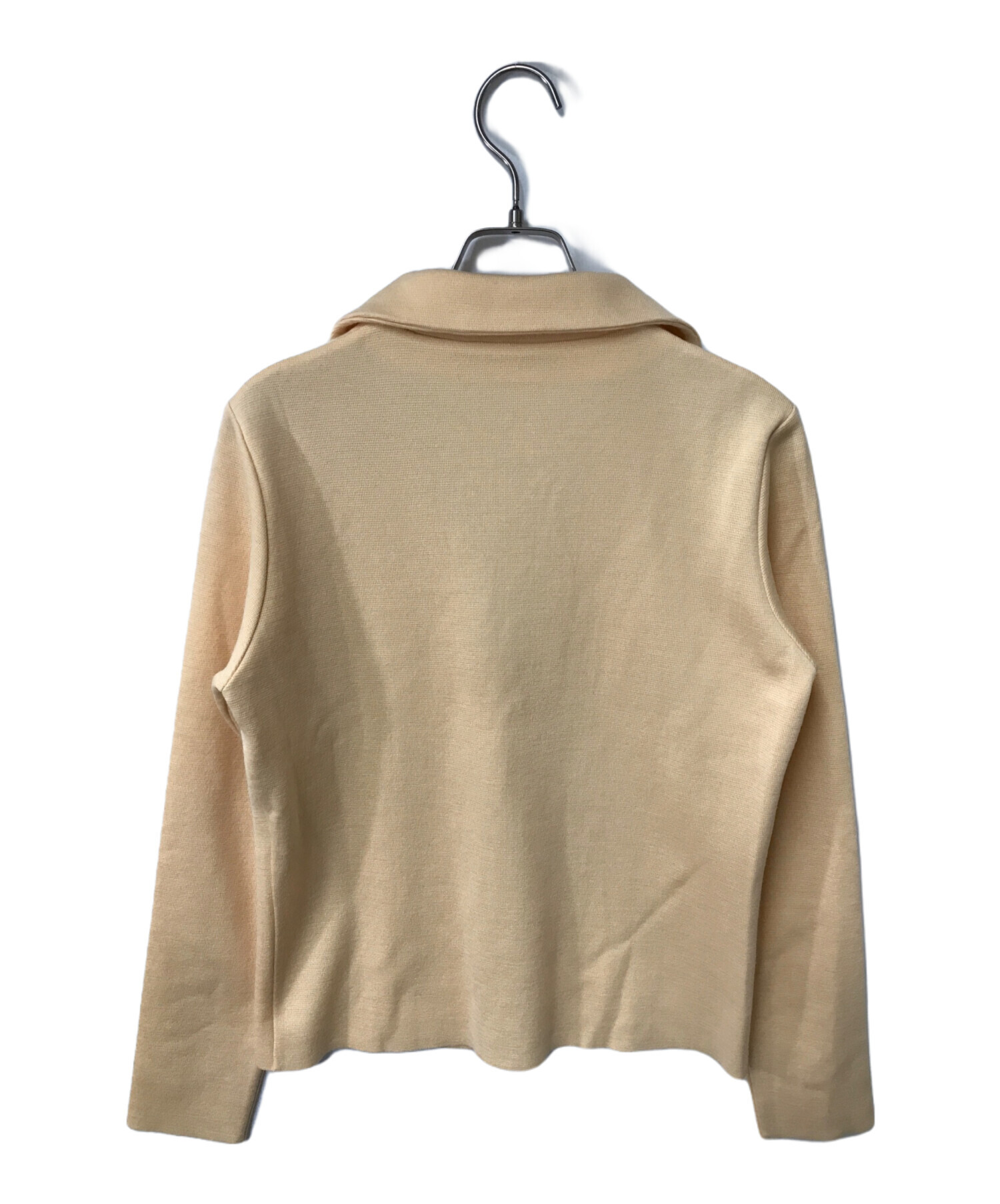 美品　サルバトーレフェラガモ ウール　本革　ニット　ジャケット　ガンチーニ 中古・古着通販】Salvatore Ferragamo (サルヴァトーレ フェラガモ