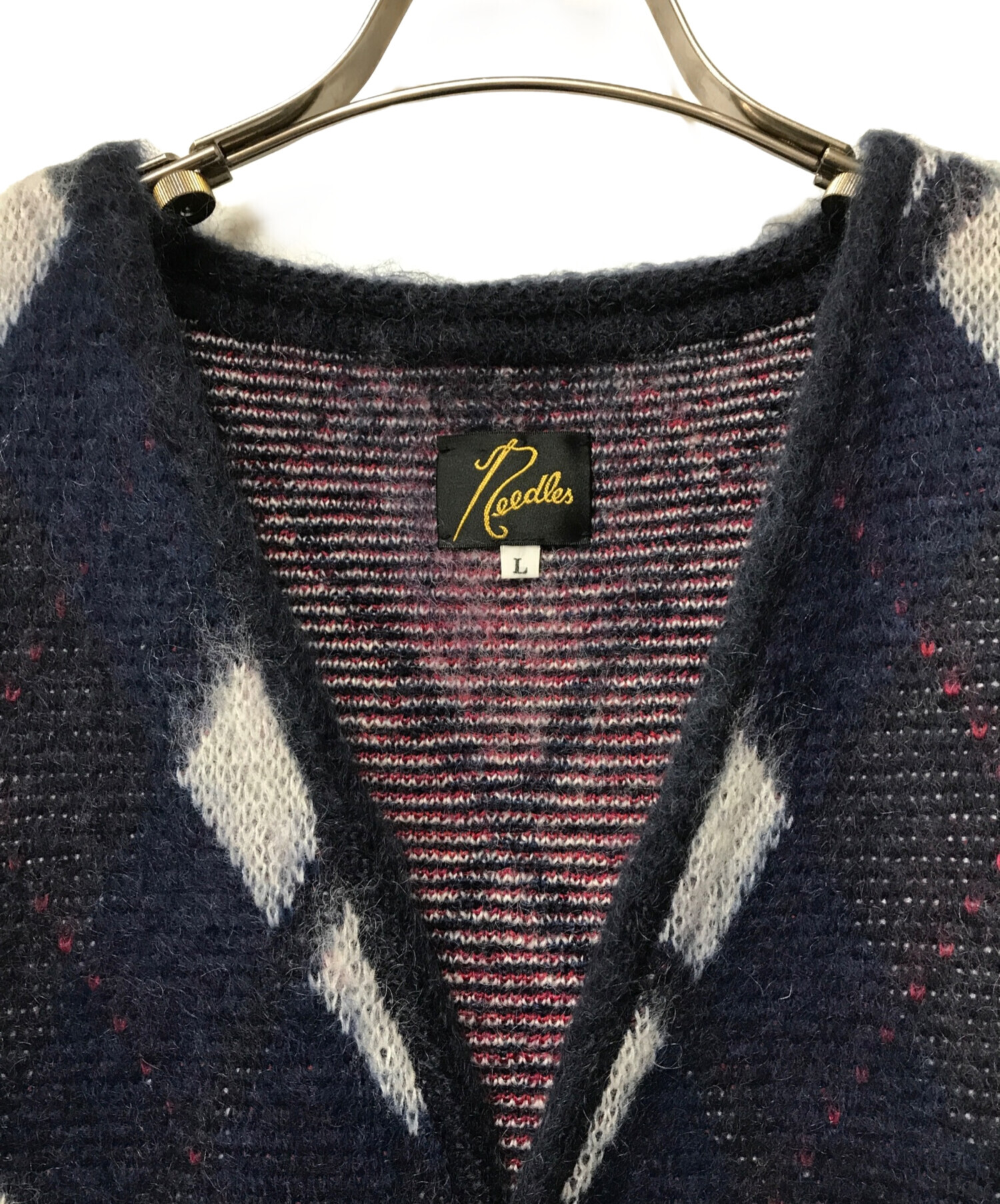 中古・古着通販】Needles (ニードルズ) MOHAIR CARDIGAN - ARGYLE