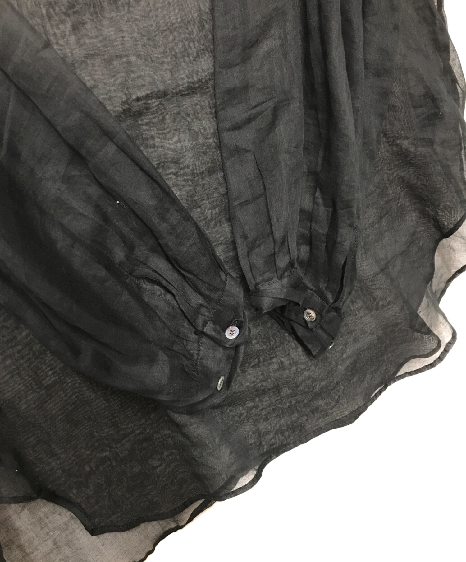 中古・古着通販】heriter (エリテ) organdy frill collar blouse