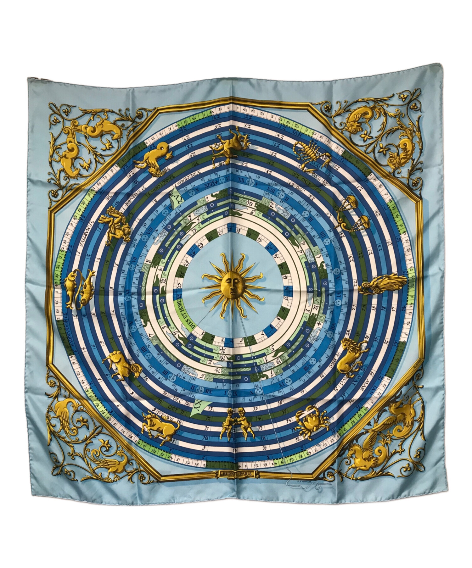 中古・古着通販】HERMES (エルメス) カレ90 スカーフ HERMES エルメス  