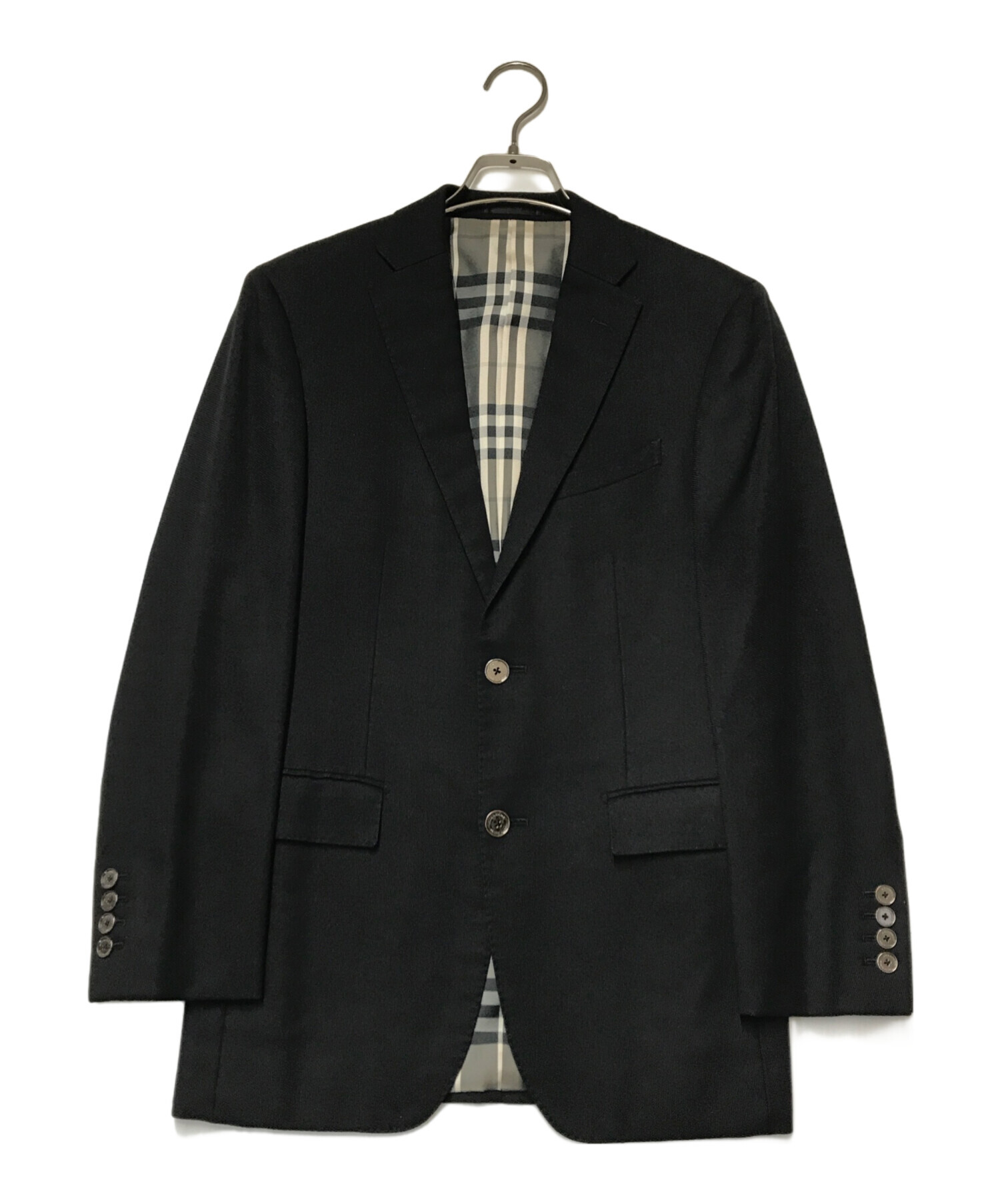 中古・古着通販】BURBERRY BLACK LABEL 2B裏チェックテーラード