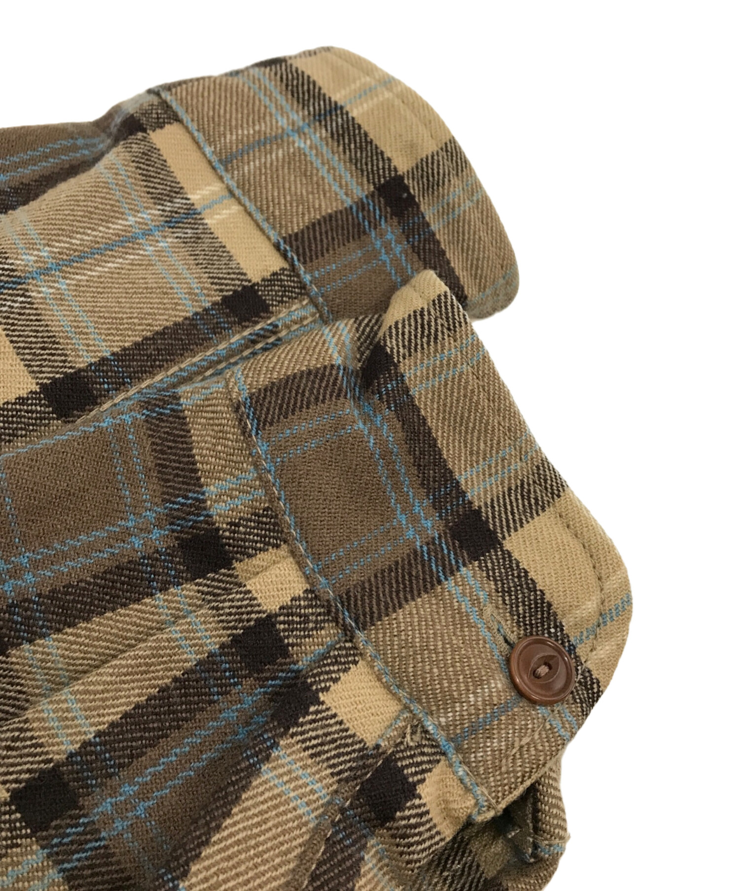 JUNYA WATANABE MANコムデギャルソン ウールチェックシャツ COMME des GARCONS - 参考上代97900円 未使用 COMME des GARCONS JUNYA