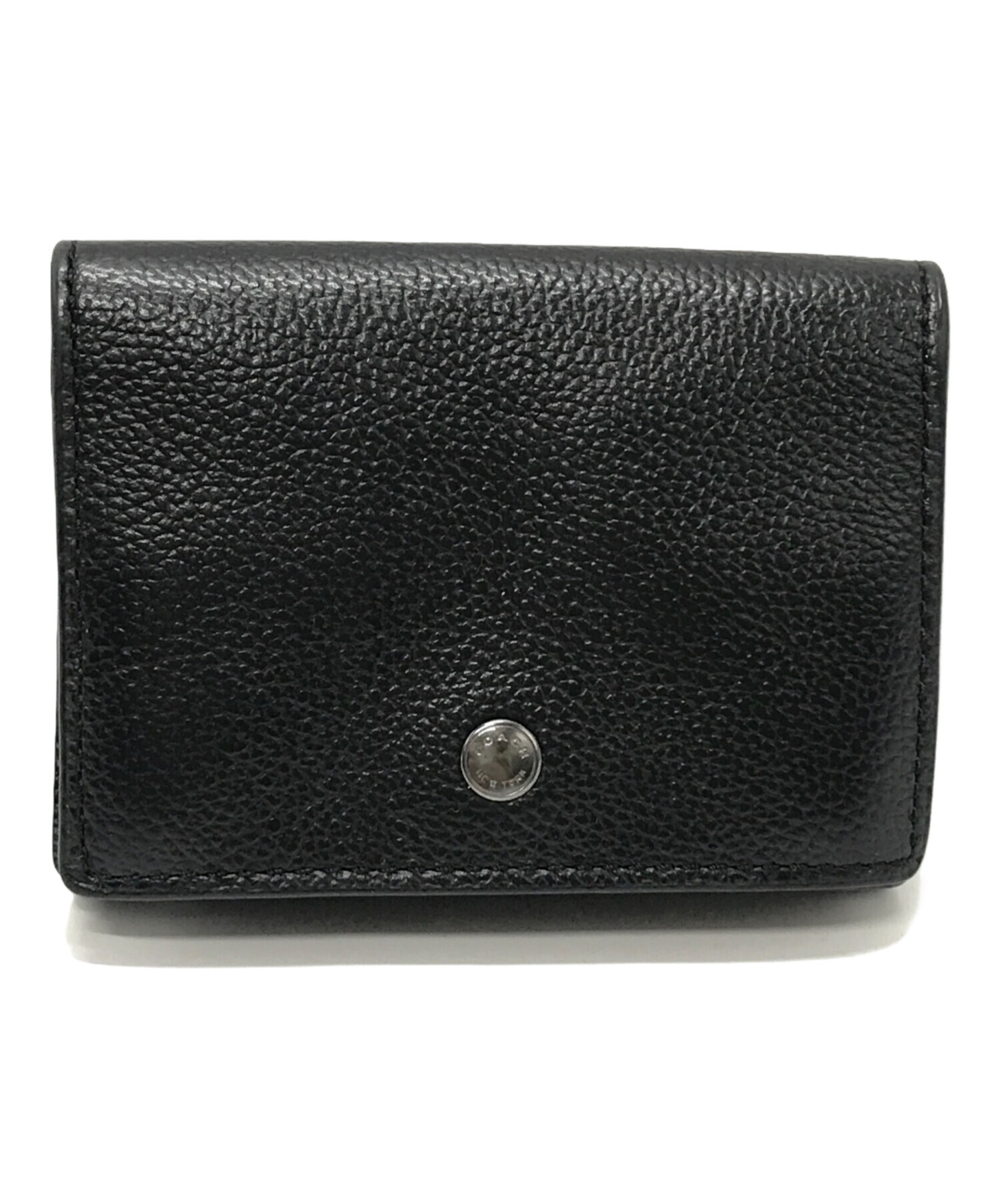 中古・古着通販】COACH (コーチ) 3つ折り財布 COACH/コーチ ブラック 