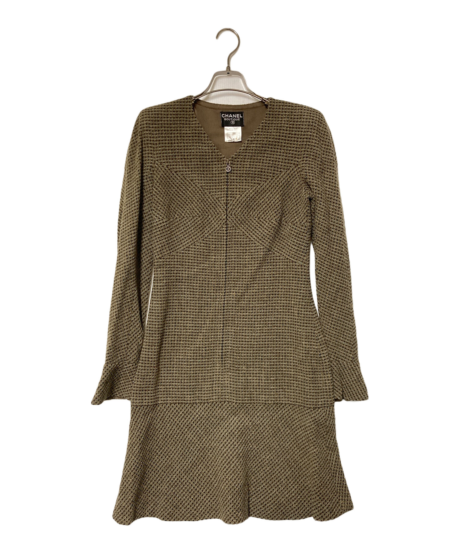 中古・古着通販】CHANEL (シャネル) ツイードワンピース CHANEL
