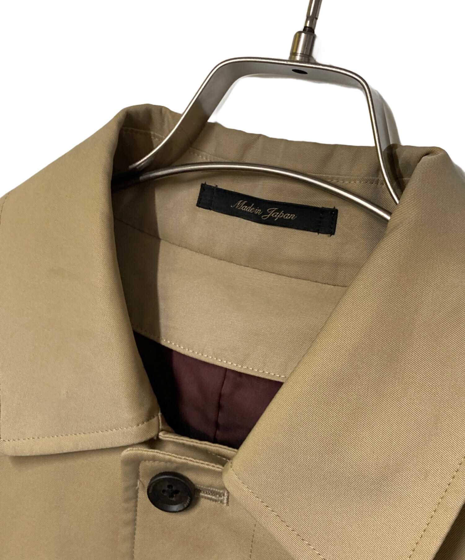 SANYO ステンカラーコート ライナー付属 ベージュ 中古・古着通販】SANYO (サンヨー) 100年コート ライナー付