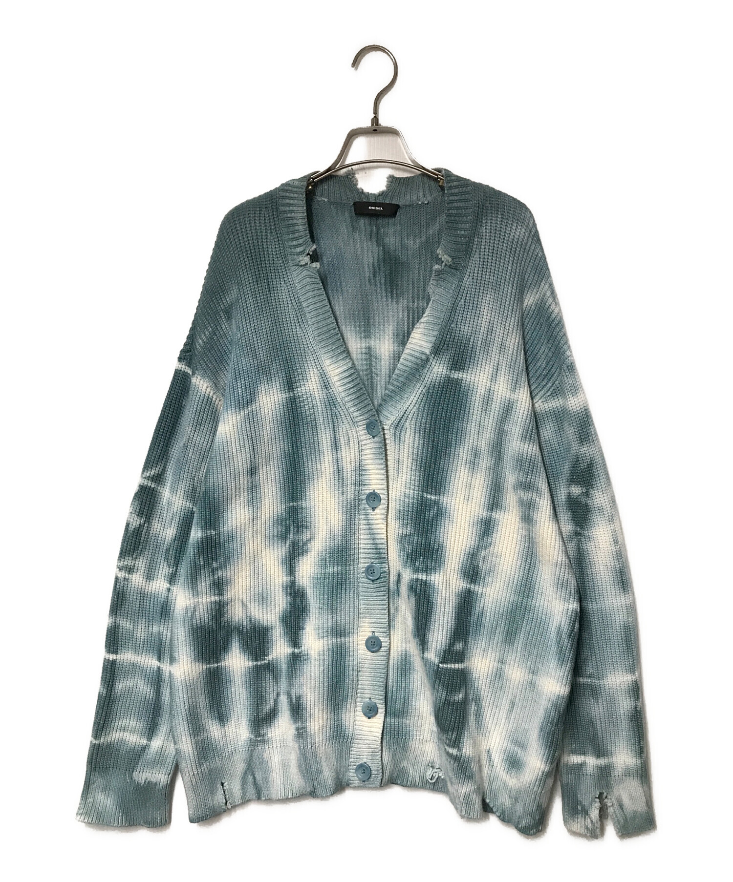 古着ですので… 中古・古着通販】DIESEL (ディーゼル) タイダイ柄ダメージカーディガン