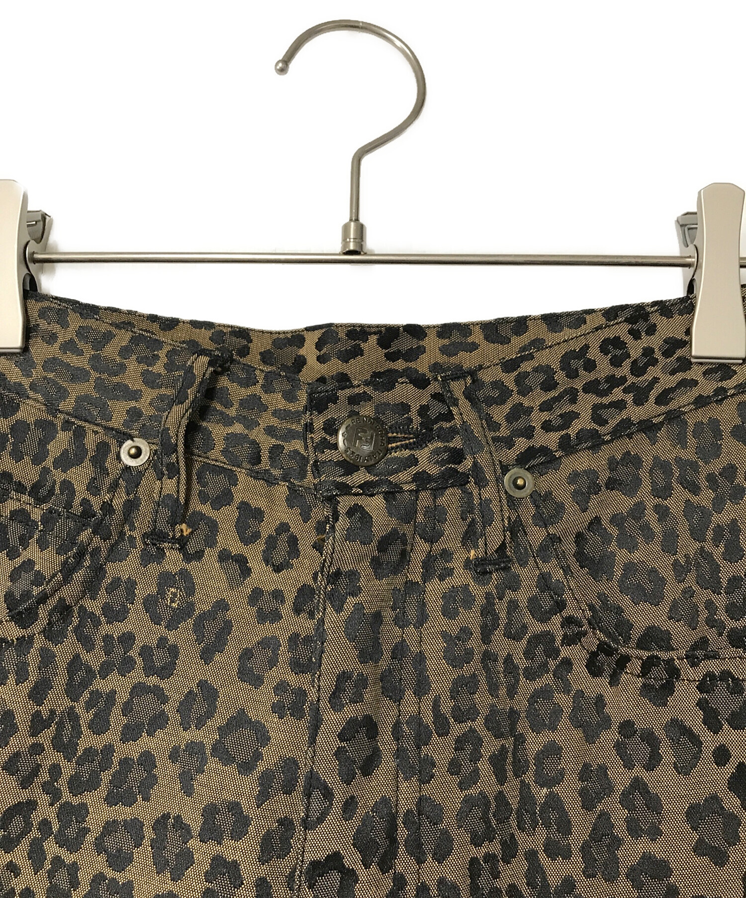 中古・古着通販】FENDI (フェンディ) レオパード柄パンツ D-HG-1234