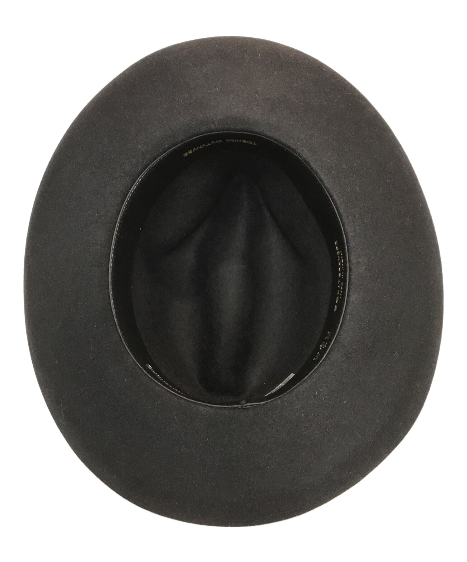 WACKO MARIA ワコマリア 中折れ ウール ハット Ｍ 58 黒 美品 WACKO MARIA ワコマリア 中折れ ウール ハット M 58 黒 美品