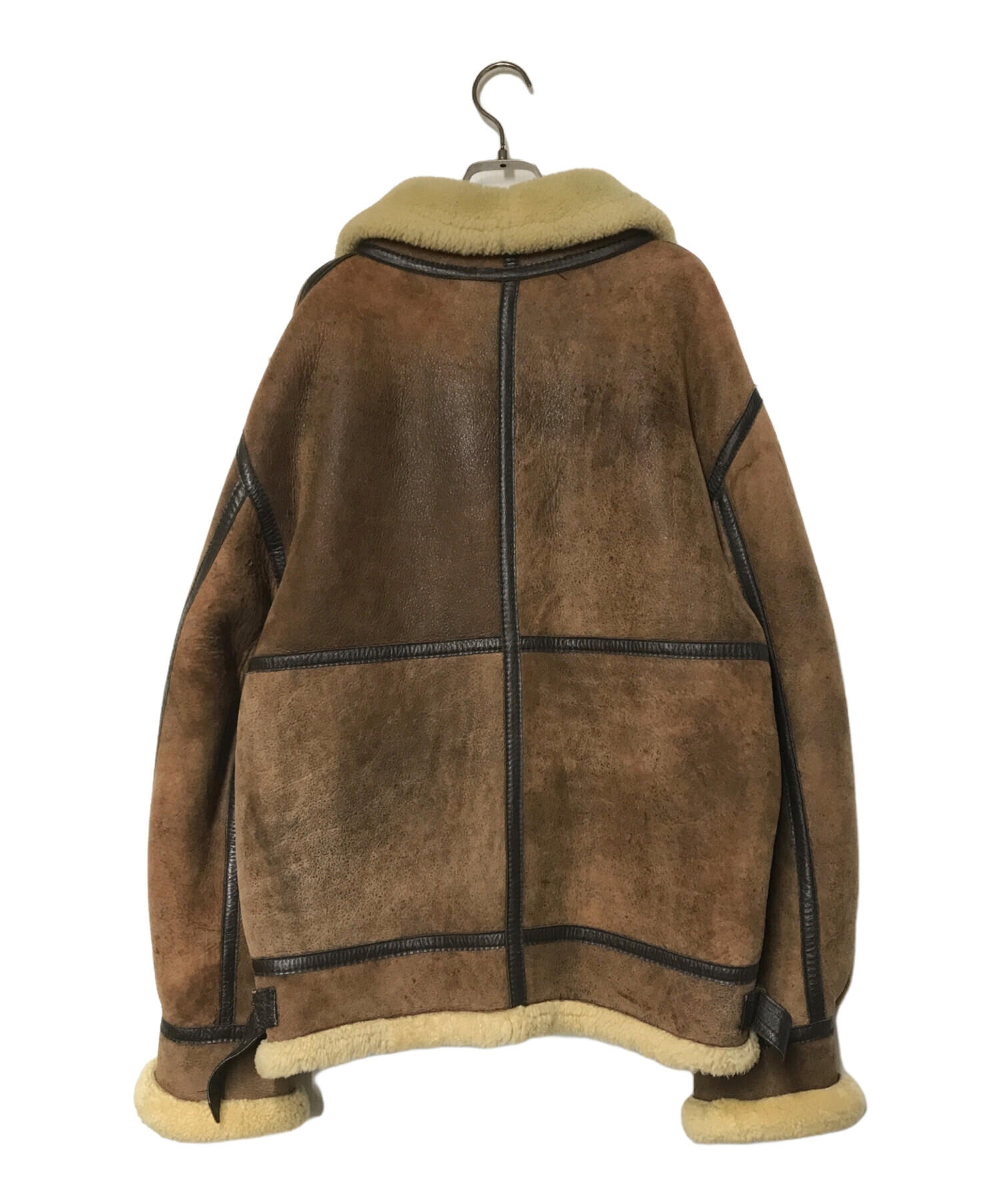 中古・古着通販】USED (ユーズド) B-3 ムートンジャケット ブラウン
