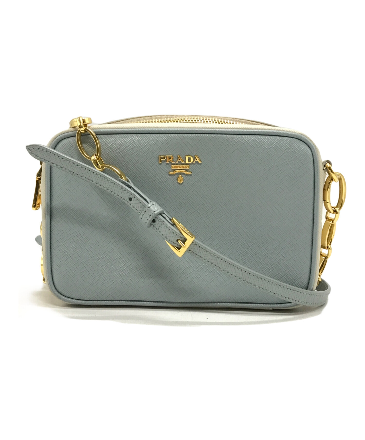 中古・古着通販】PRADA (プラダ) SAFFIANO LUX チェーンショルダー 