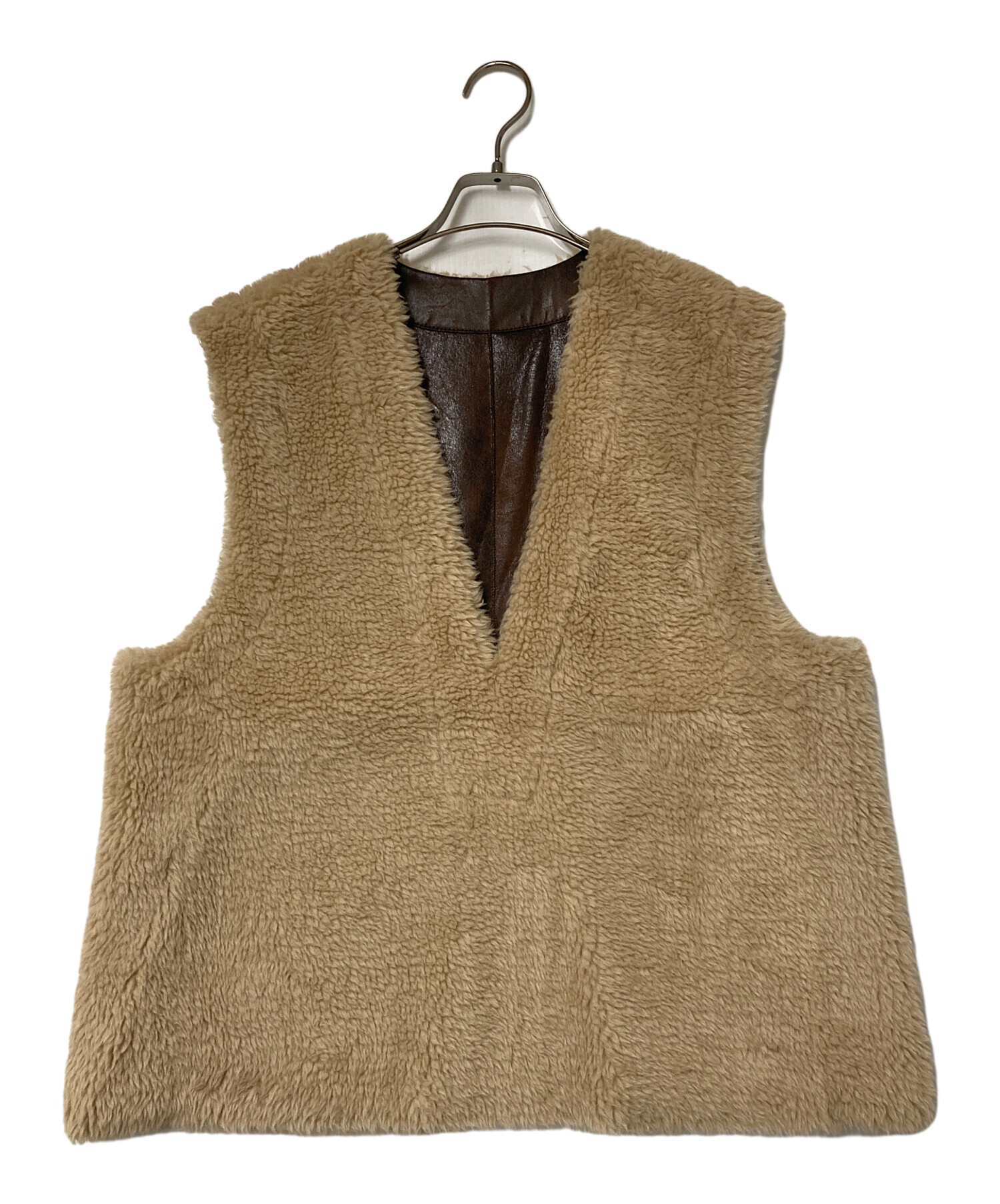 24AW Plage プラージュ Fur ベスト 中古・古着通販】RIAMPLAGE (リアムプラージュ) フェイクファーベスト