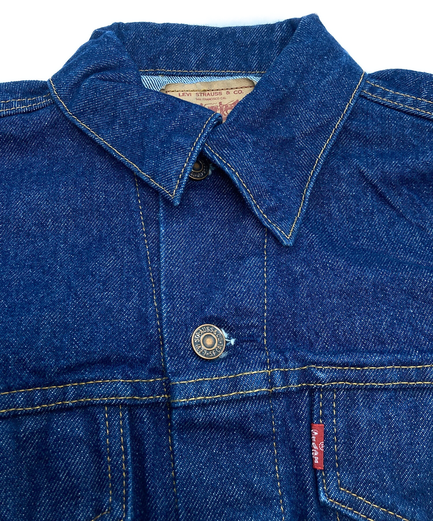 中古・古着通販】LEVI'S (リーバイス) デニムジャケット ボタン刻印