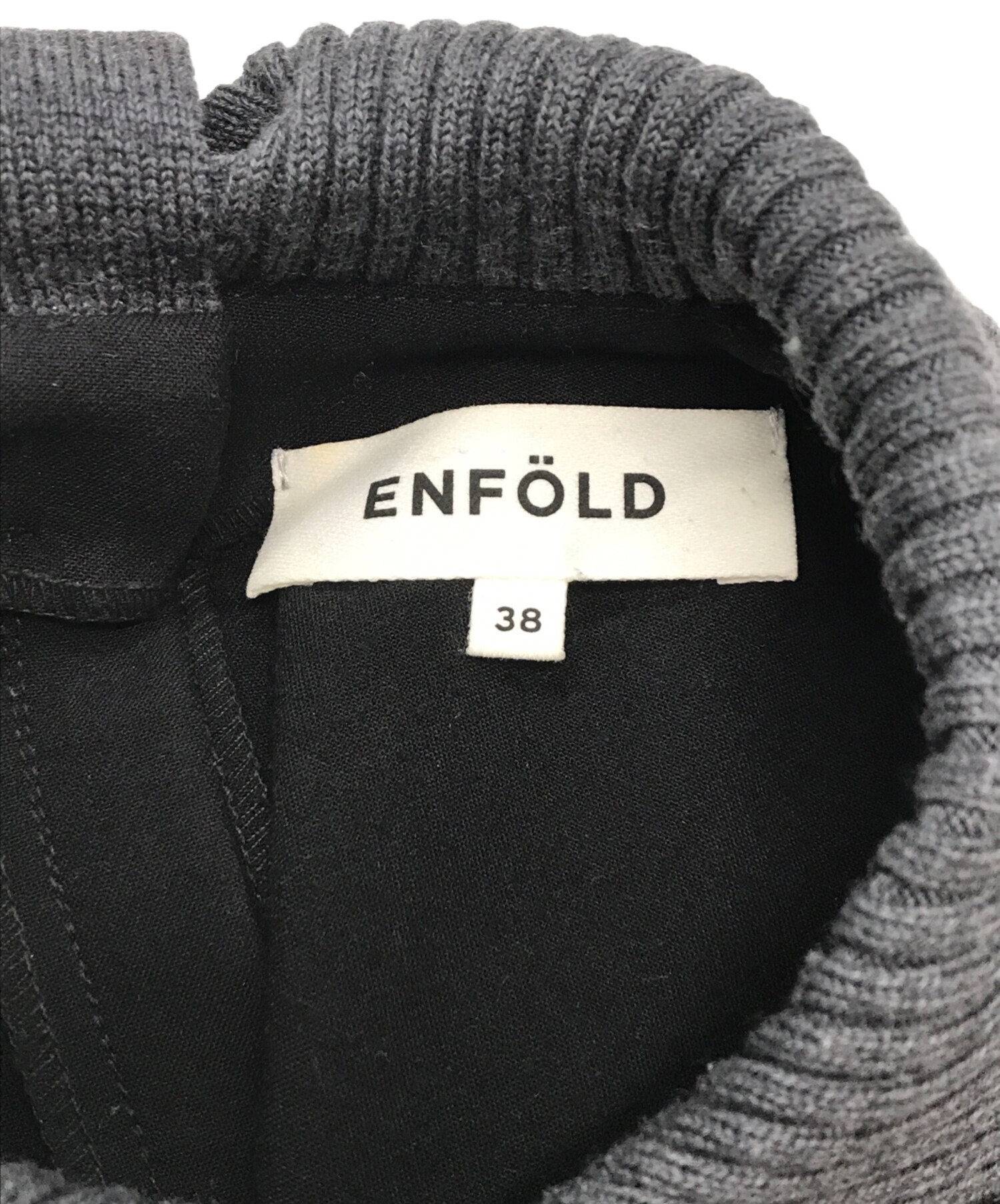 中古・古着通販】ENFOLD (エンフォルド) ダブルクロス ニット 中古・古着通販】ENFOLD (エンフォルド) ダブルクロス ニット