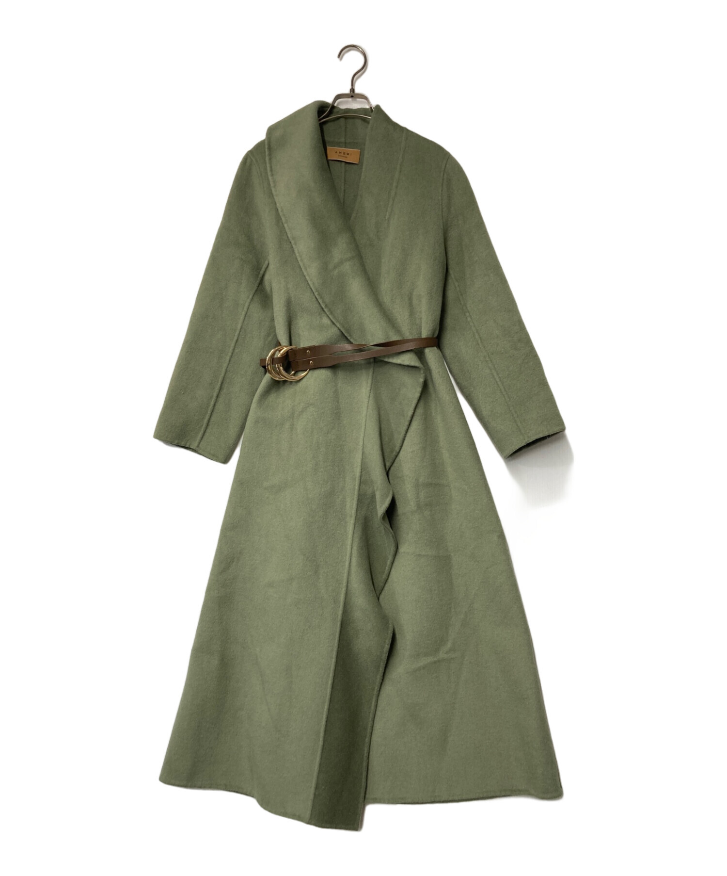 激安 店舗 アメリヴィンテージ ｸﾞﾘｰﾝ UNDRESSED FRILL COLLAR COAT S 