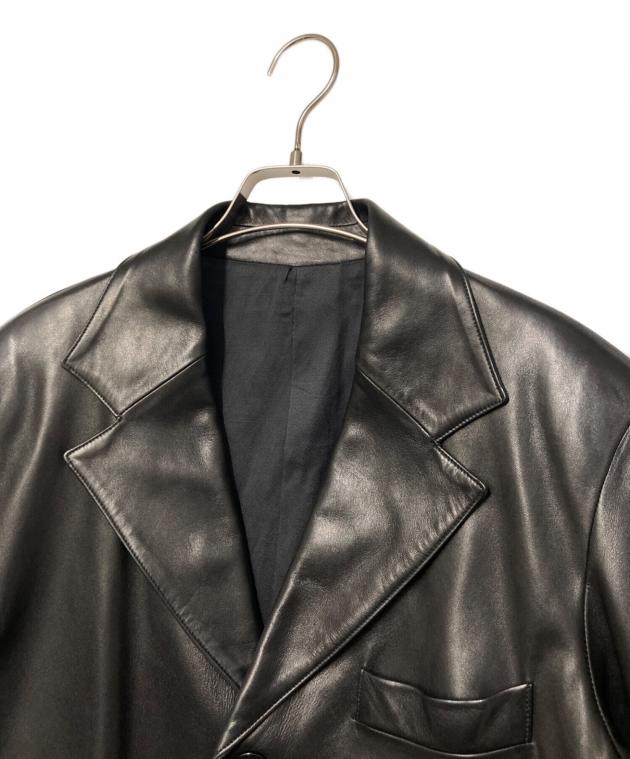 中古　アニエスベーオム　レザー　テーラードジャケット 中古・古着通販】agnes b homme (アニエスベーオム) シープ