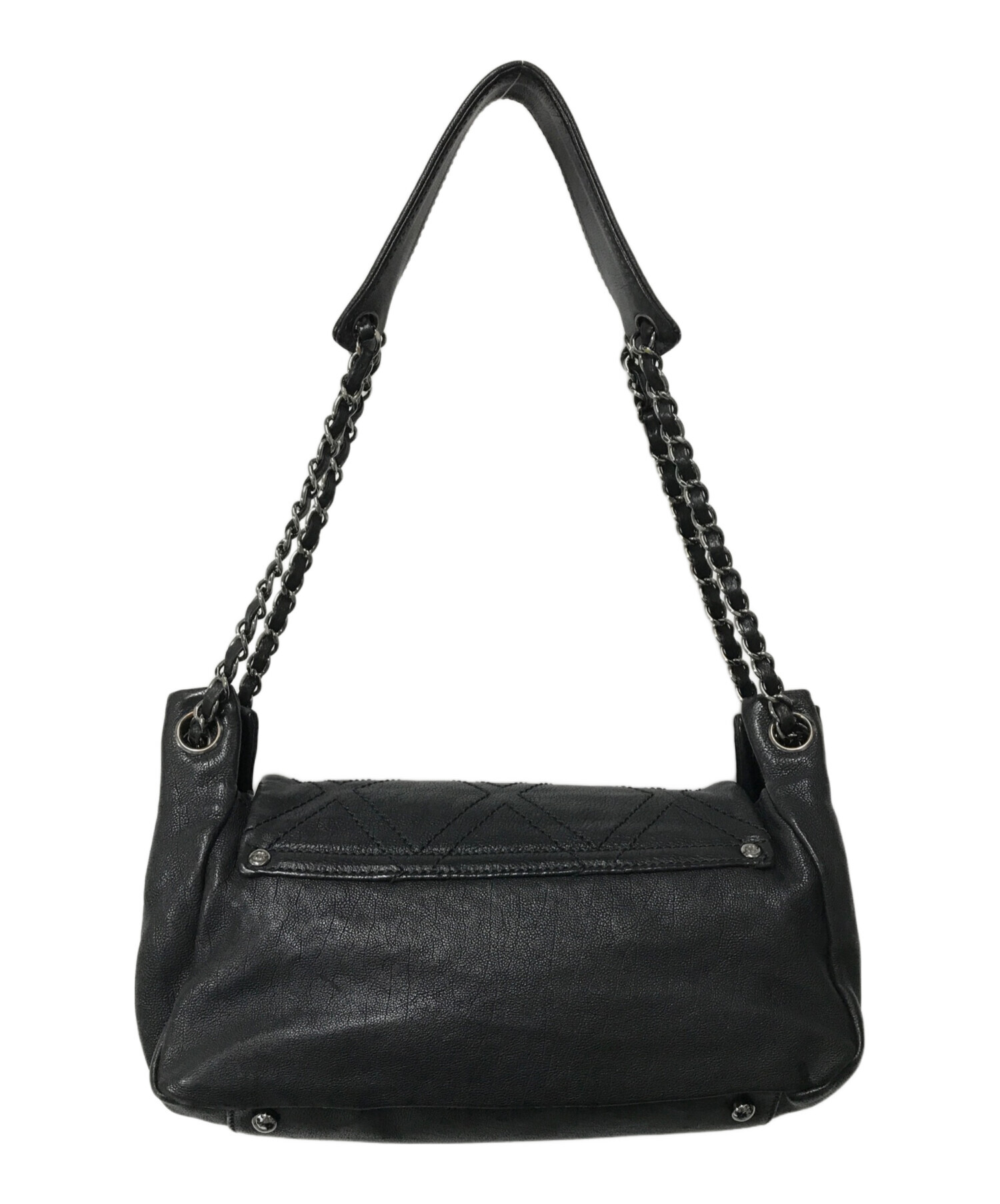 ダイヤステッチ CHANEL(シャネル) ショルダーバッグ ダイヤステッチ 黒 