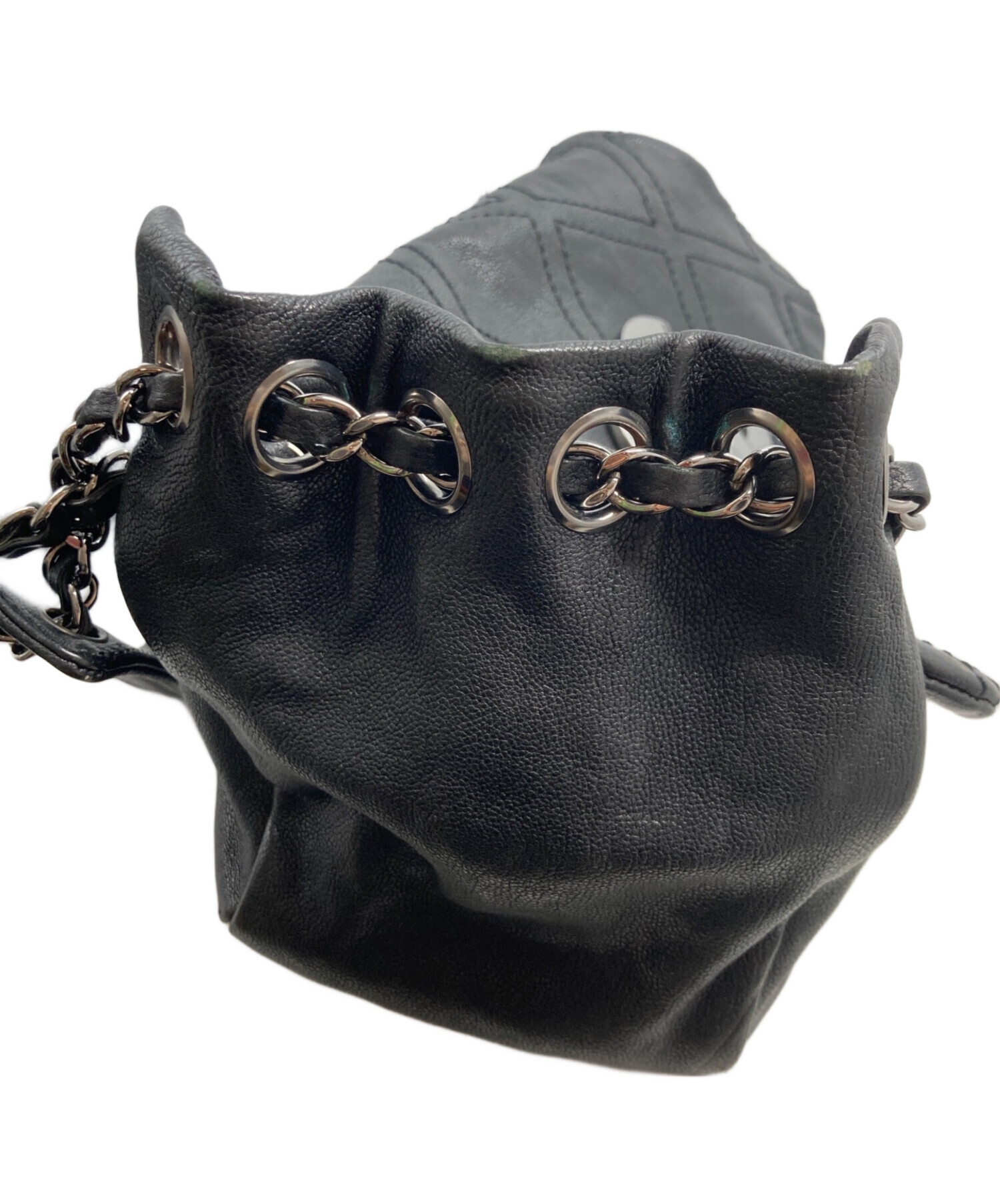 中古・古着通販】CHANEL (シャネル) ダイヤステッチ チェーンワン 