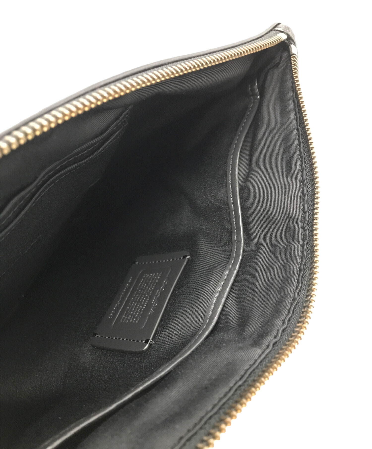 中古・古着通販】COACH (コーチ) クラッチバッグ F28557 ブラック