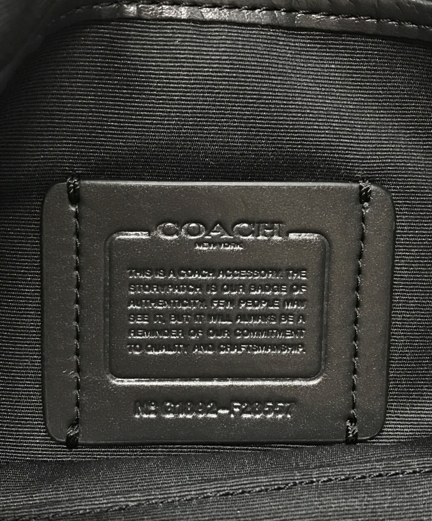 ほぼ未使用♫ coach バッグ 中古・古着通販】COACH (コーチ) クラッチバッグ F28557 ブラック