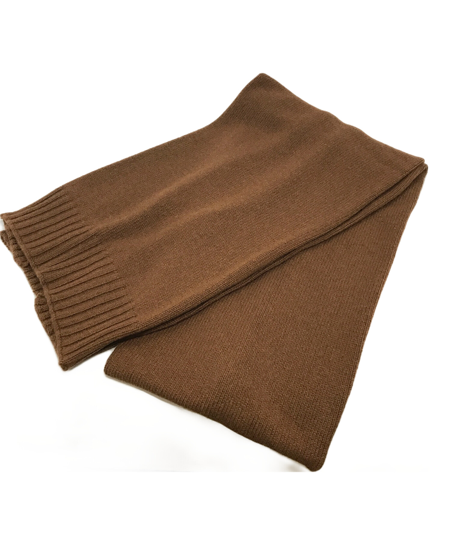 中古・古着通販】HERMES (エルメス) カシミアマフラー ブラウン