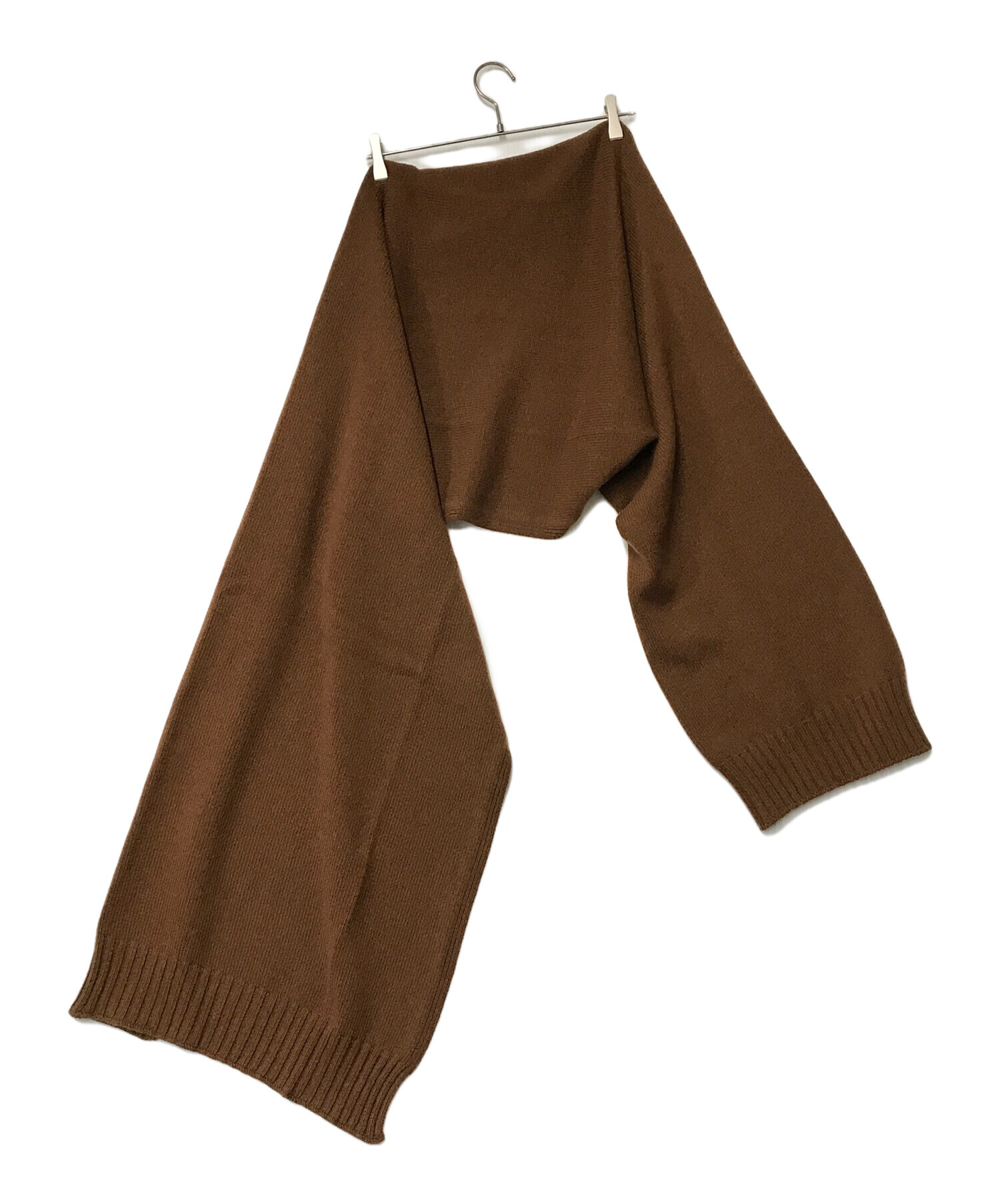 中古・古着通販】HERMES (エルメス) カシミアマフラー ブラウン