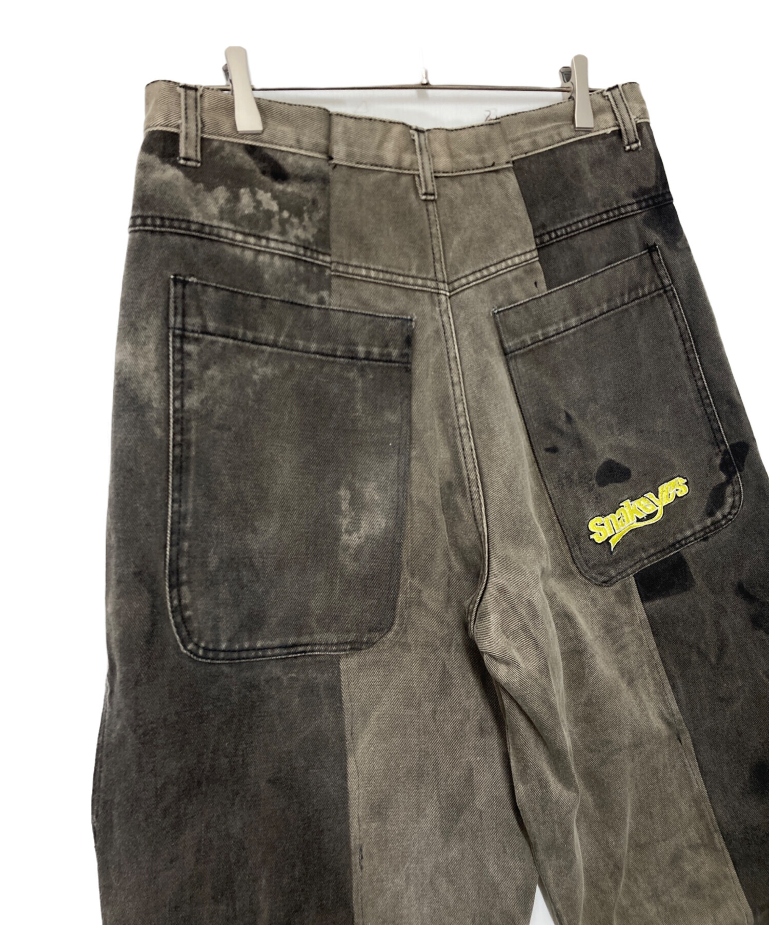 中古・古着通販】Snakeyes (スネークアイ) 切替バギーデニムパンツ 