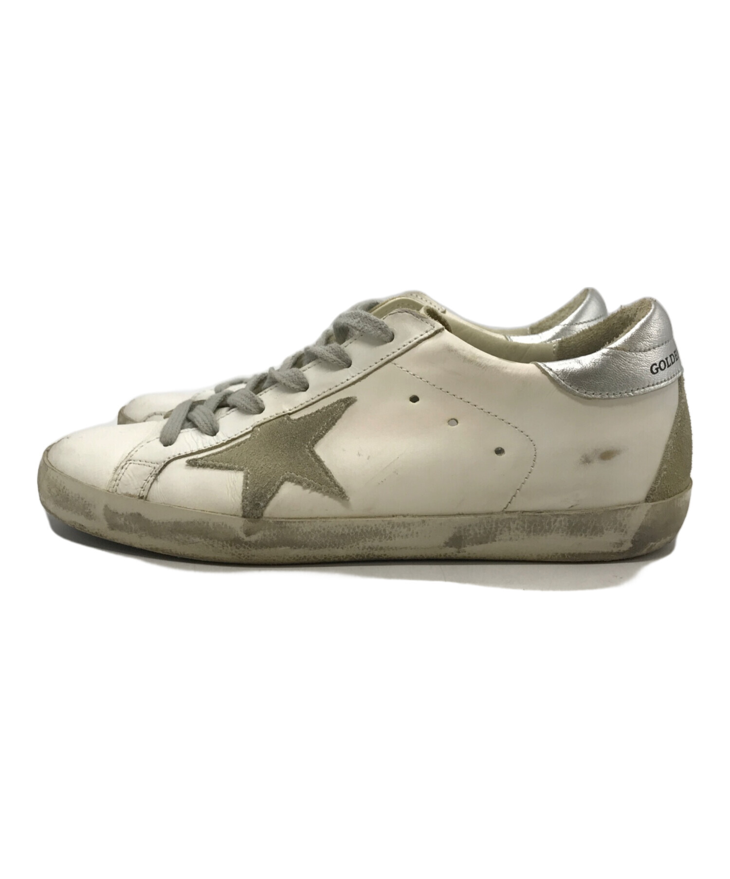 【未使用品】GOLDEN  SUPER STAR 38 スニーカー 白 GOLDEN GOOSE(ゴールデングース) / スーパースター/ローカット