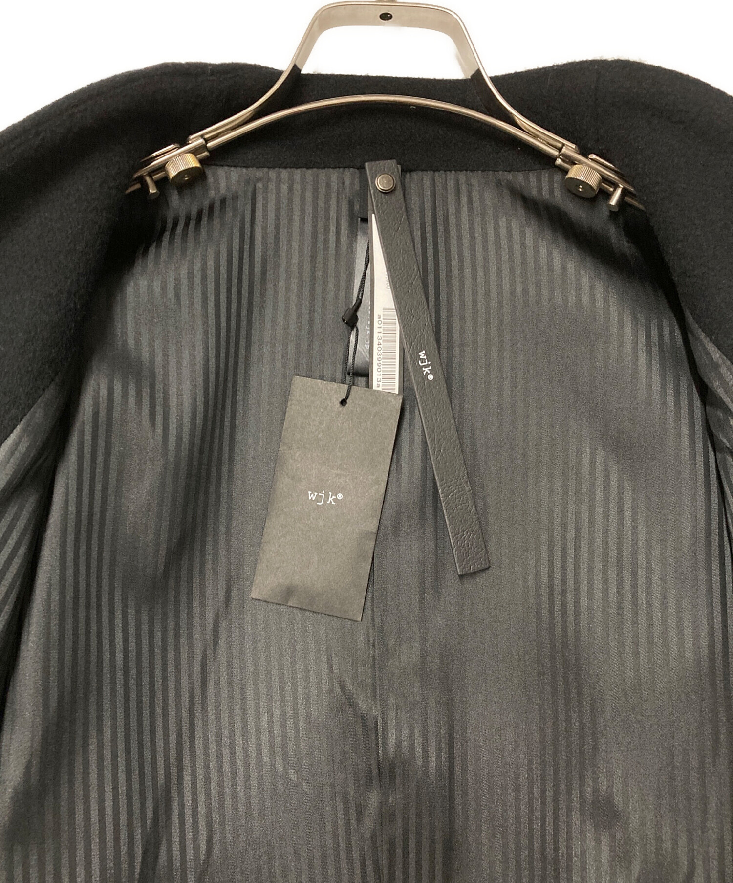 中古・古着通販】wjk (ダブルジェイケー) solid coat ブラック サイズ 