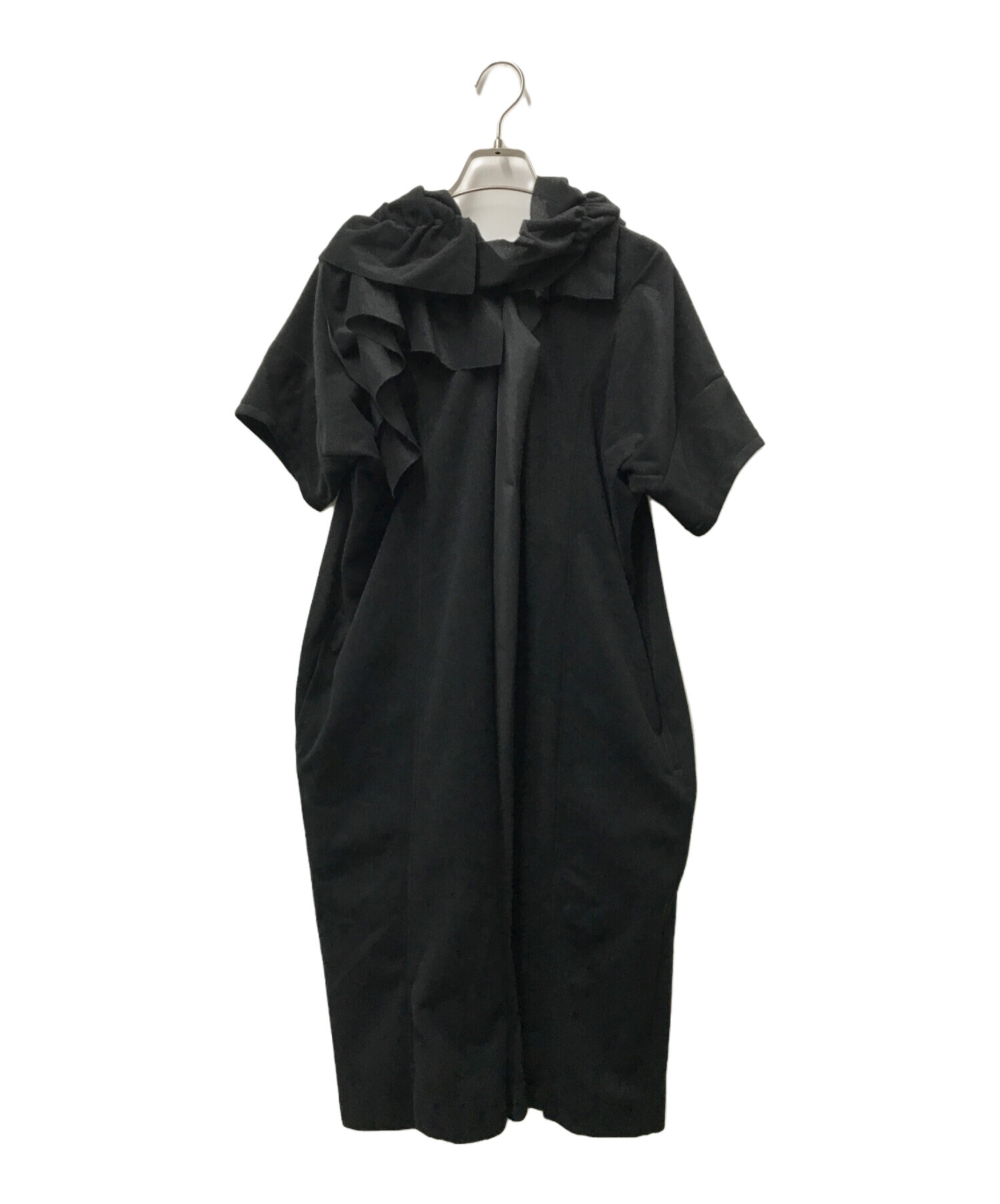 2018AW トリココムデギャルソン　フリル付き　ワンピース　ポリエステル 中古・古着通販】tricot COMME des GARCONS (トリココムデギャルソン