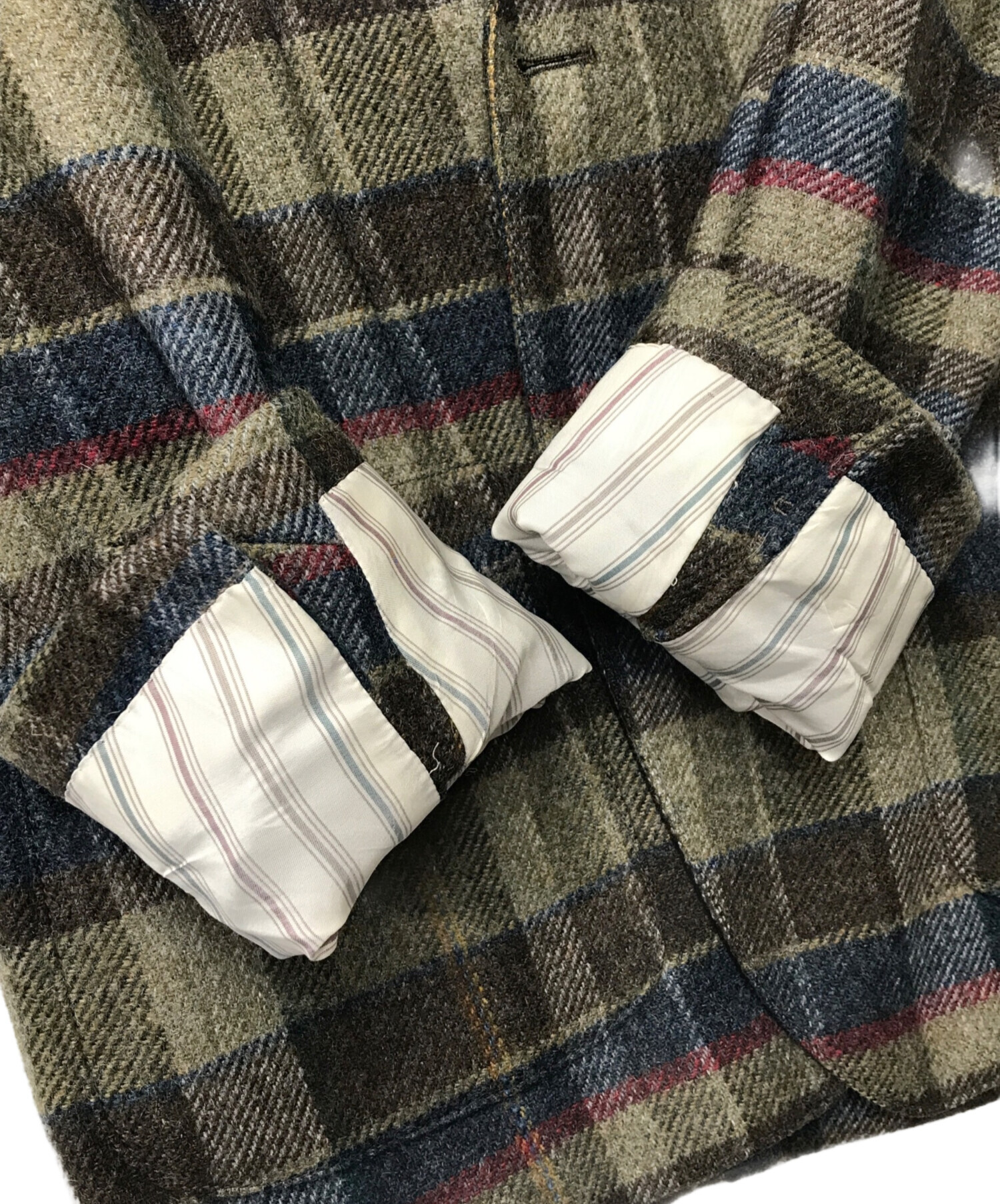 中古・古着通販】LARDINI (ラルディーニ) チェックウール3Bテーラード  