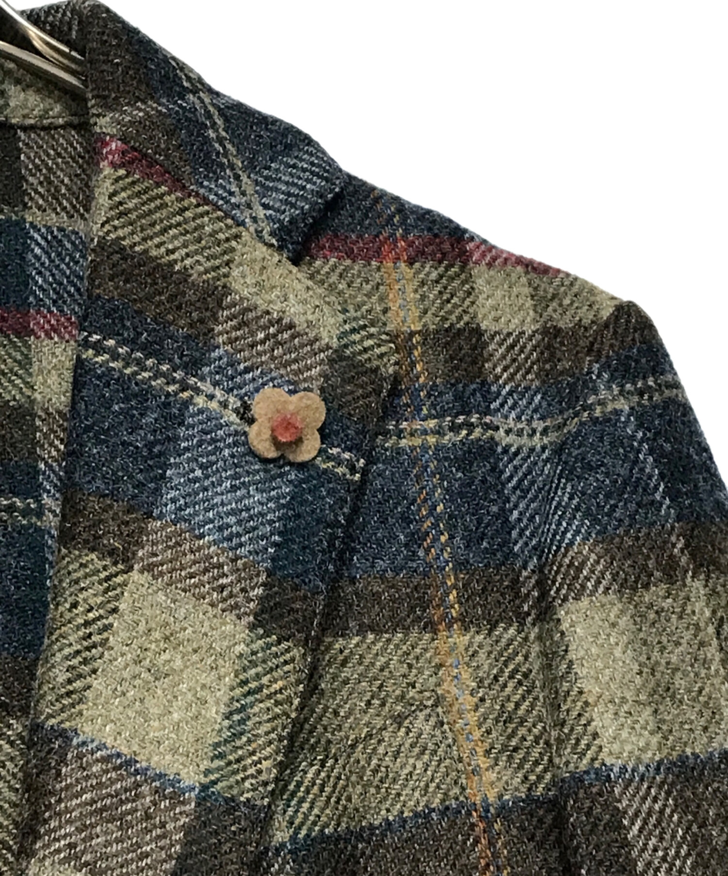 中古・古着通販】LARDINI (ラルディーニ) チェックウール3Bテーラード  