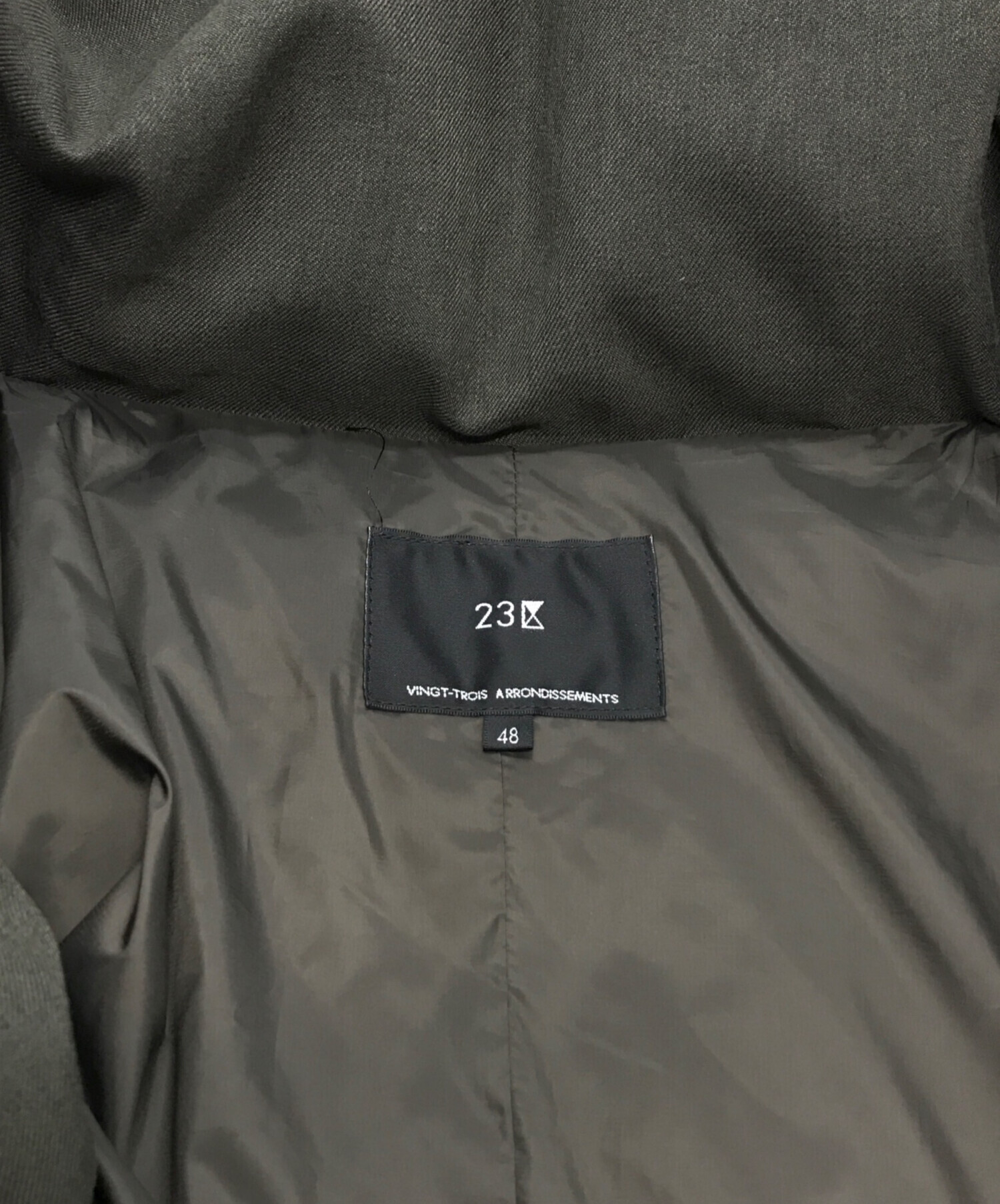 中古・古着通販】23区 (ニジュウサンク) シレータフタ ロング ダウン 