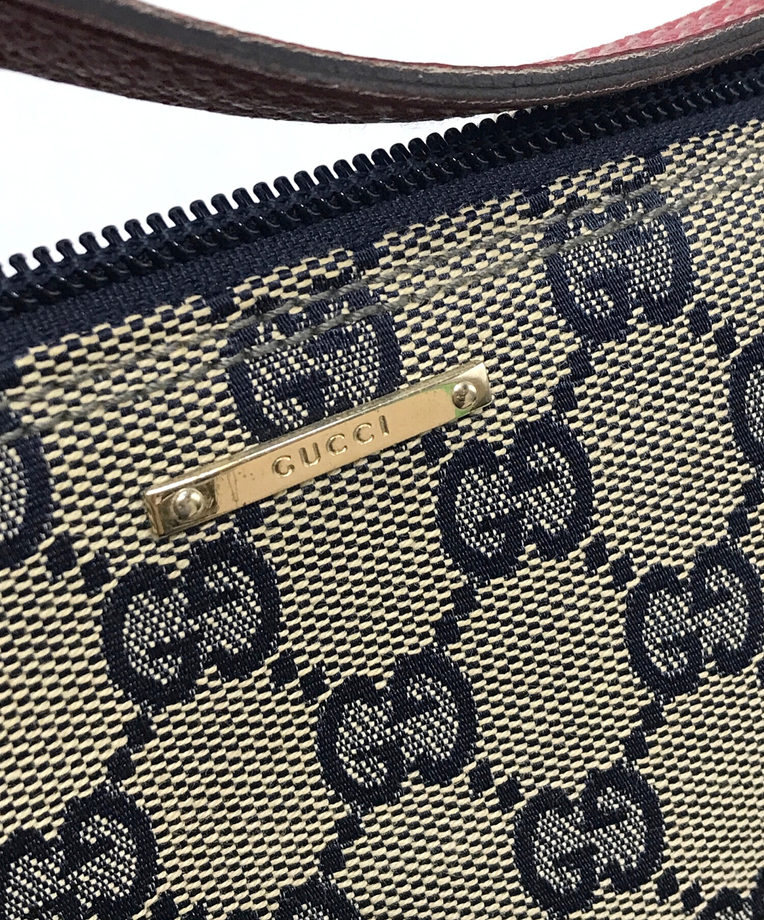 中古・古着通販】GUCCI (グッチ) インターロッキングG ポーチ ベージュ 