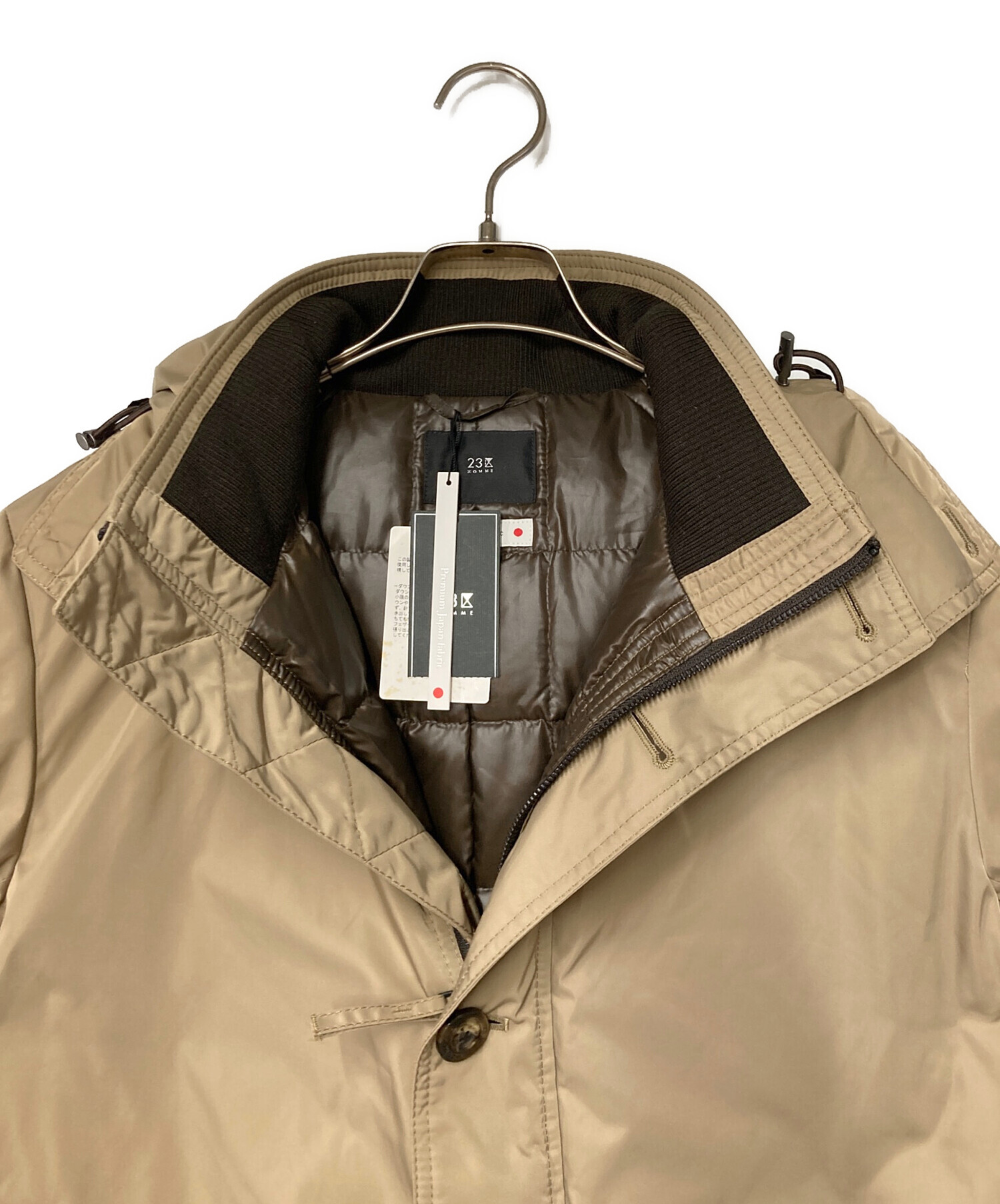 中古・古着通販】23区 HOMME (ニジュウサンクオム) フーデットダウン 