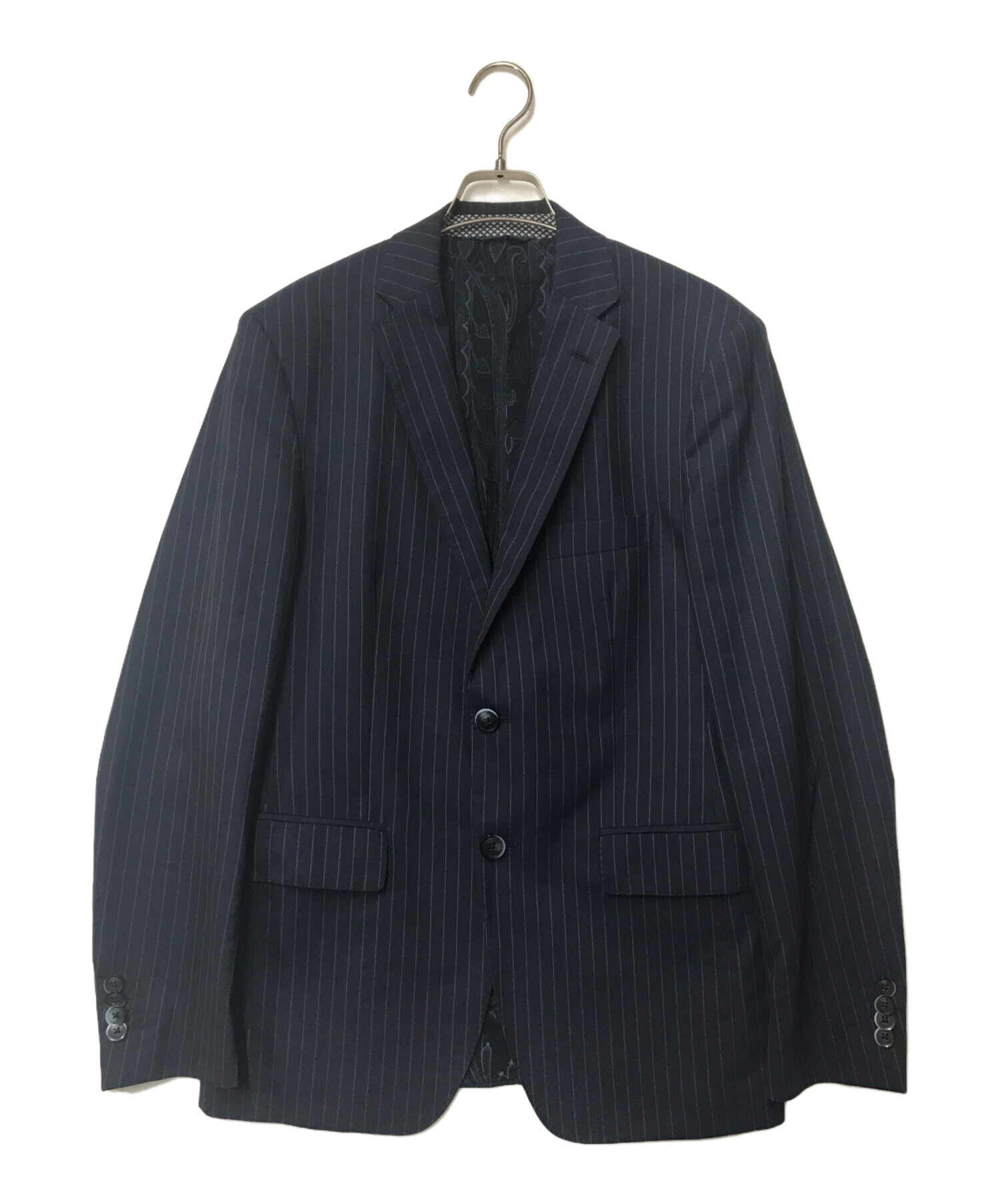 中古・古着通販】ETRO (エトロ) 裏地ペイズリーストライプウール 
