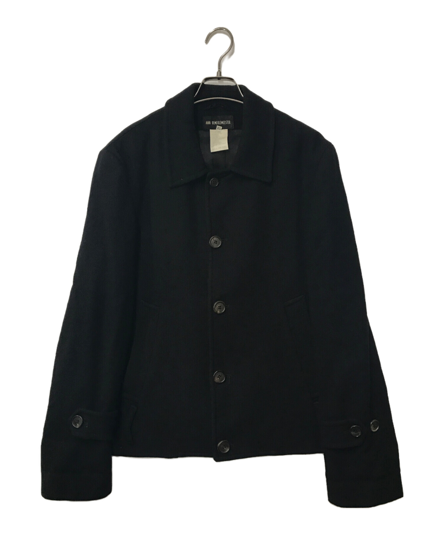 ANN DEMEULEMEESTER アンドゥムルメステール ウール ジャケット 中古・古着通販】ANN DEMEULEMEESTER (アンドゥムルメステール) ウール