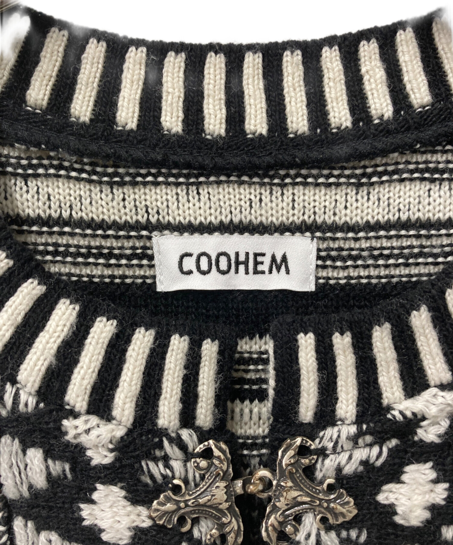 中古・古着通販】Coohem (コーヘン) ウール ノルディック柄 ニット 