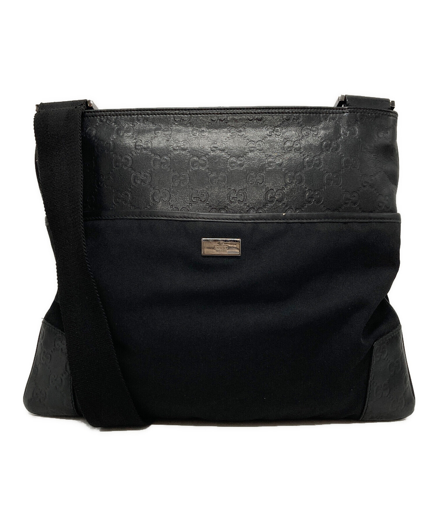 グッチ GG柄 ショルダーバッグ レディース 【中古】 中古・古着通販】GUCCI (グッチ) GG柄レザー切替ショルダーバッグ
