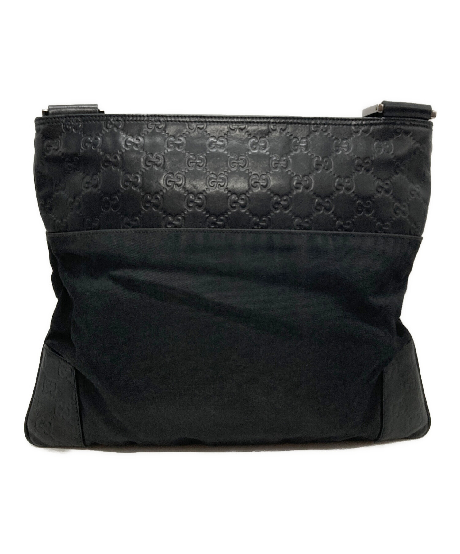 中古・古着通販】GUCCI (グッチ) GG柄レザー切替ショルダーバッグ