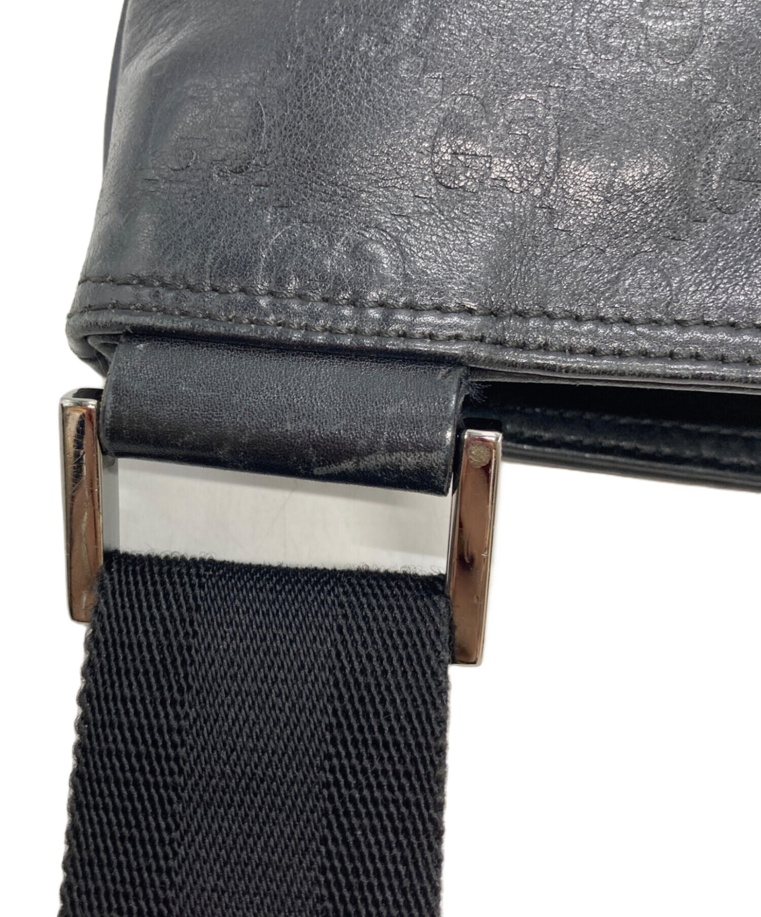 グッチ GG柄 ショルダーバッグ レディース 【中古】 中古・古着通販】GUCCI (グッチ) GG柄レザー切替ショルダーバッグ