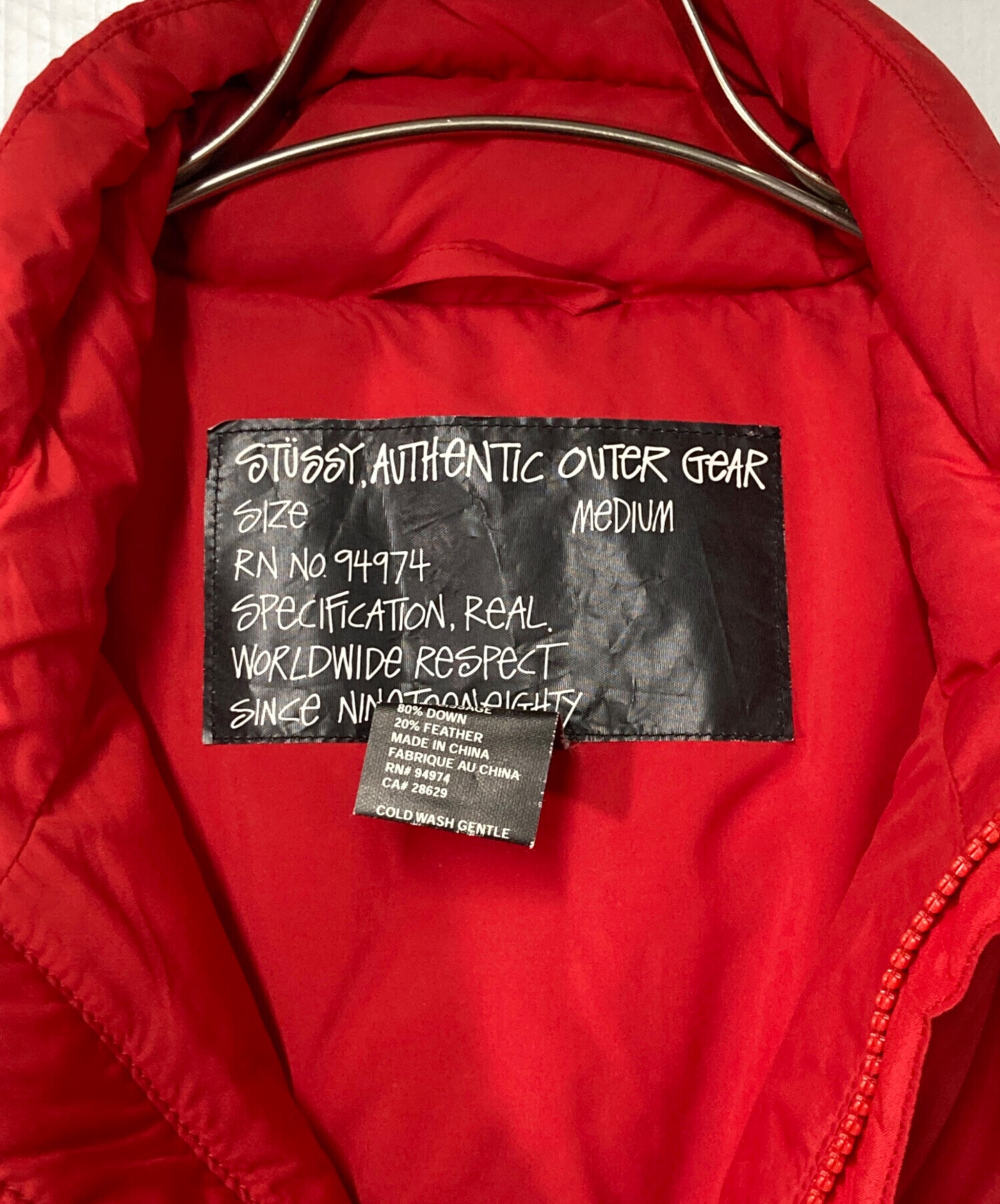 中古・古着通販】stussy (ステューシー) キルティングダウンベスト