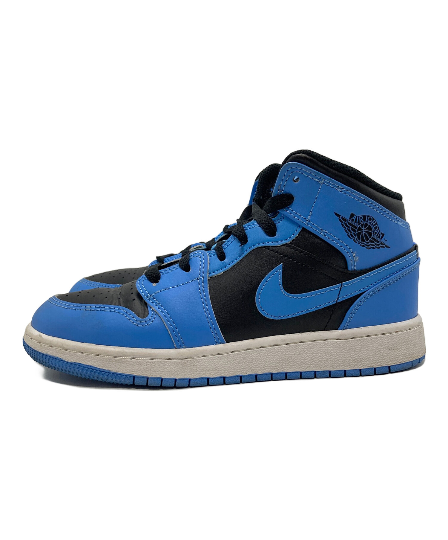 中古・古着通販】NIKE (ナイキ) AIR JORDAN 1 MID ブルー×ブラック 