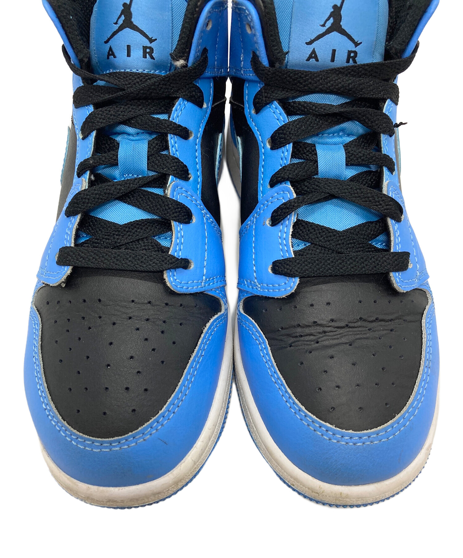 中古・古着通販】NIKE (ナイキ) AIR JORDAN 1 MID ブルー×ブラック 