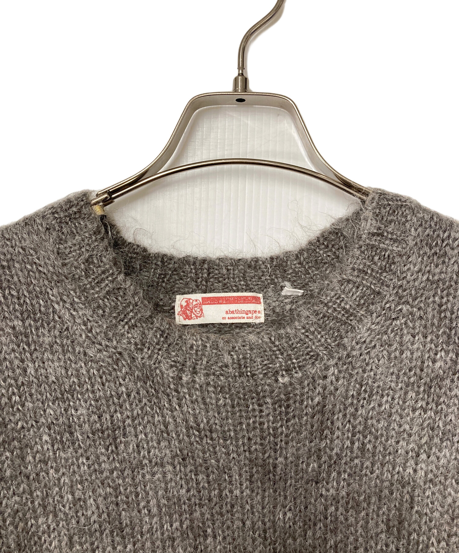 初期希少　XLサイズA BATHING APE モヘアニット アベイシングエイプ モヘア ニット モヘアニット アベイシングエイプ