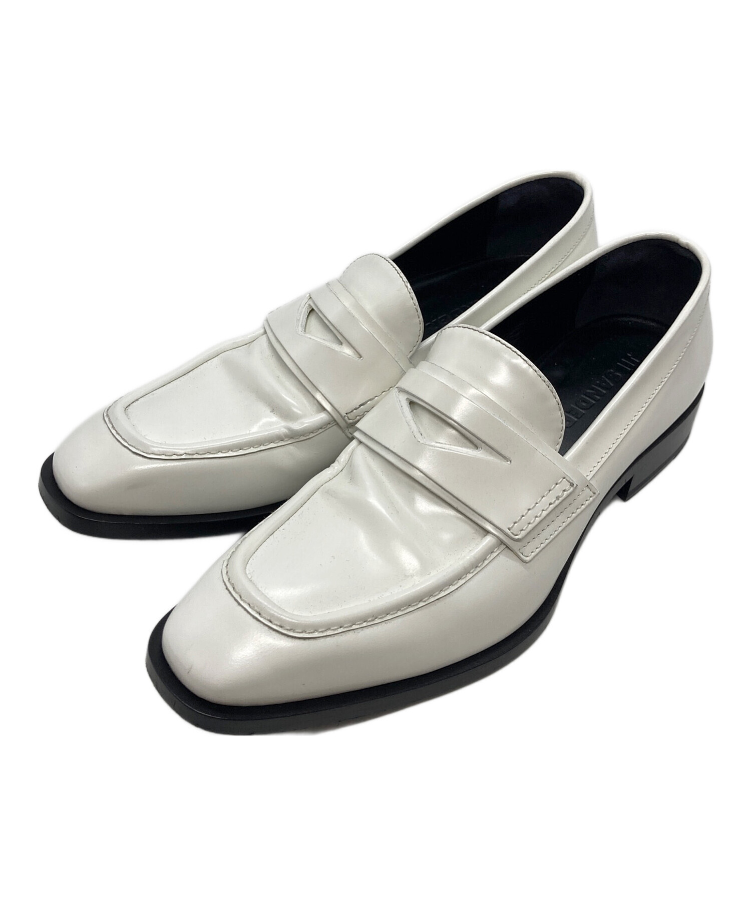 中古・古着通販】JIL SANDER (ジルサンダー) ローファー ホワイト 